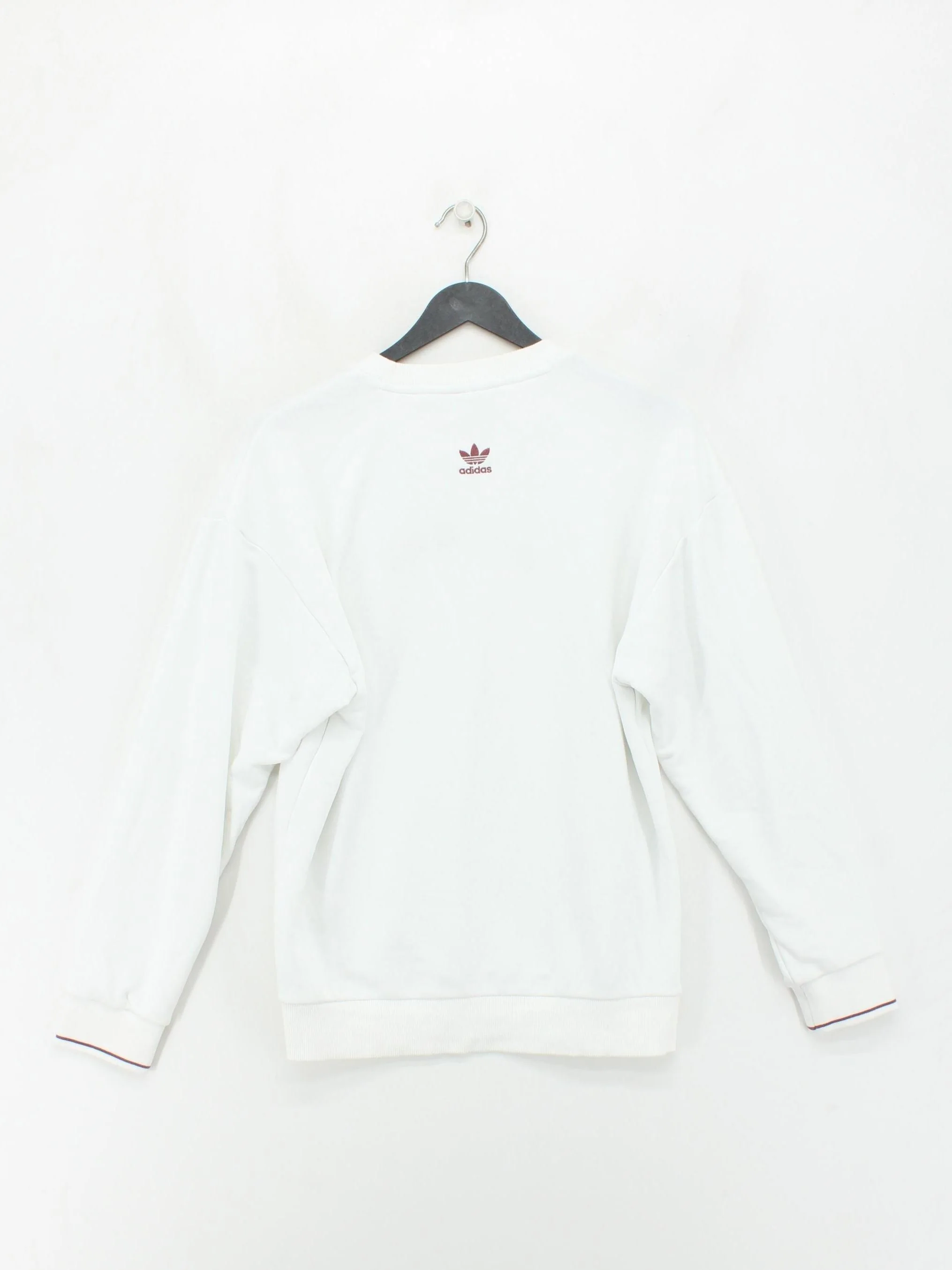 Adidas Men's Hoodie L White Graphic 100% Cotton Pullover - Image 2