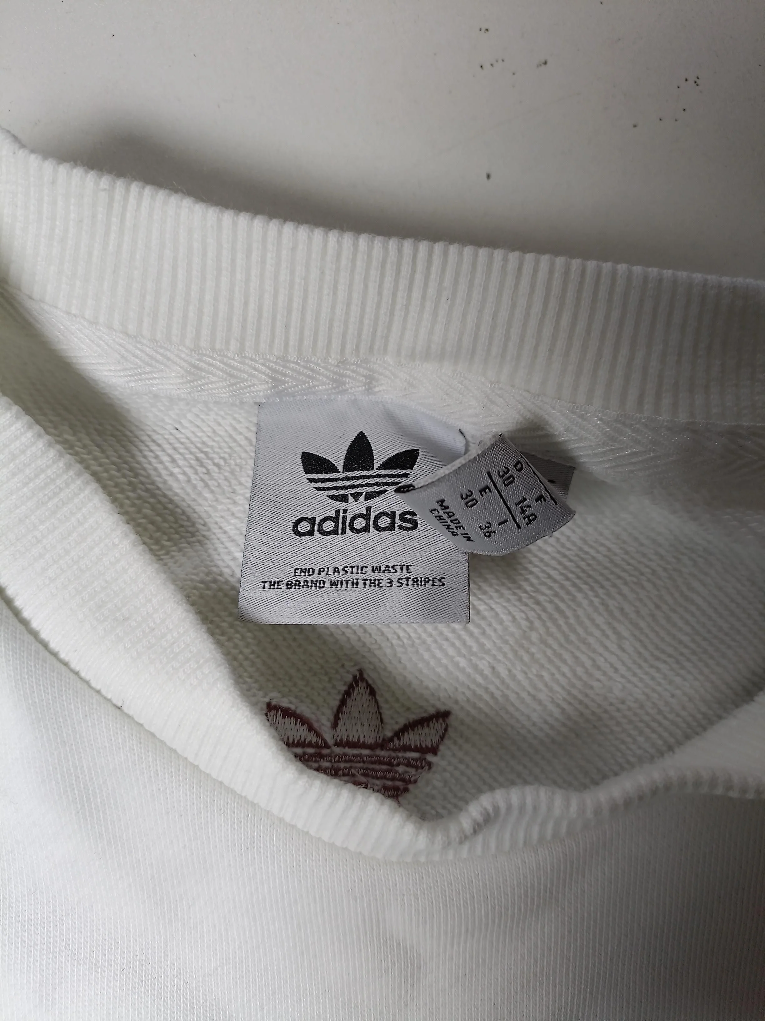 Adidas Men's Hoodie L White Graphic 100% Cotton Pullover - Image 7