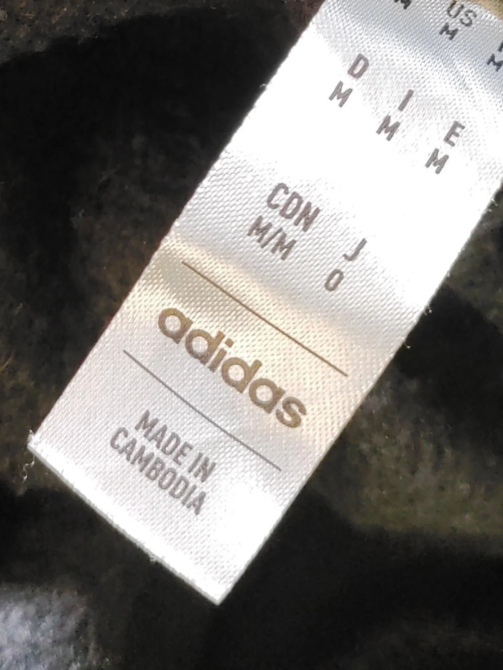 Adidas Men's Hoodie M Black Cotton with Polyester Pullover - Image 5