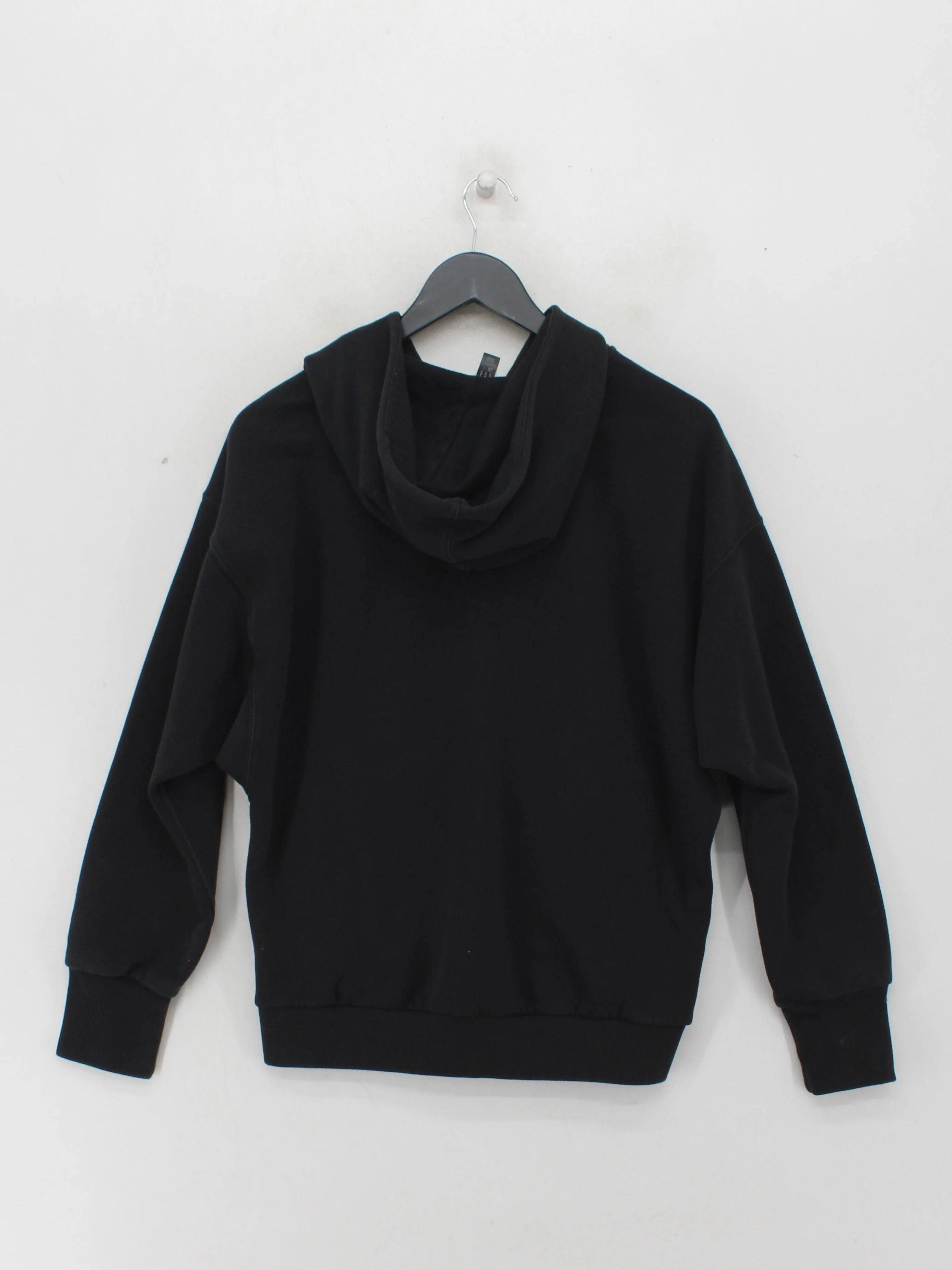Adidas Men's Hoodie M Black Cotton with Polyester Pullover - Image 2