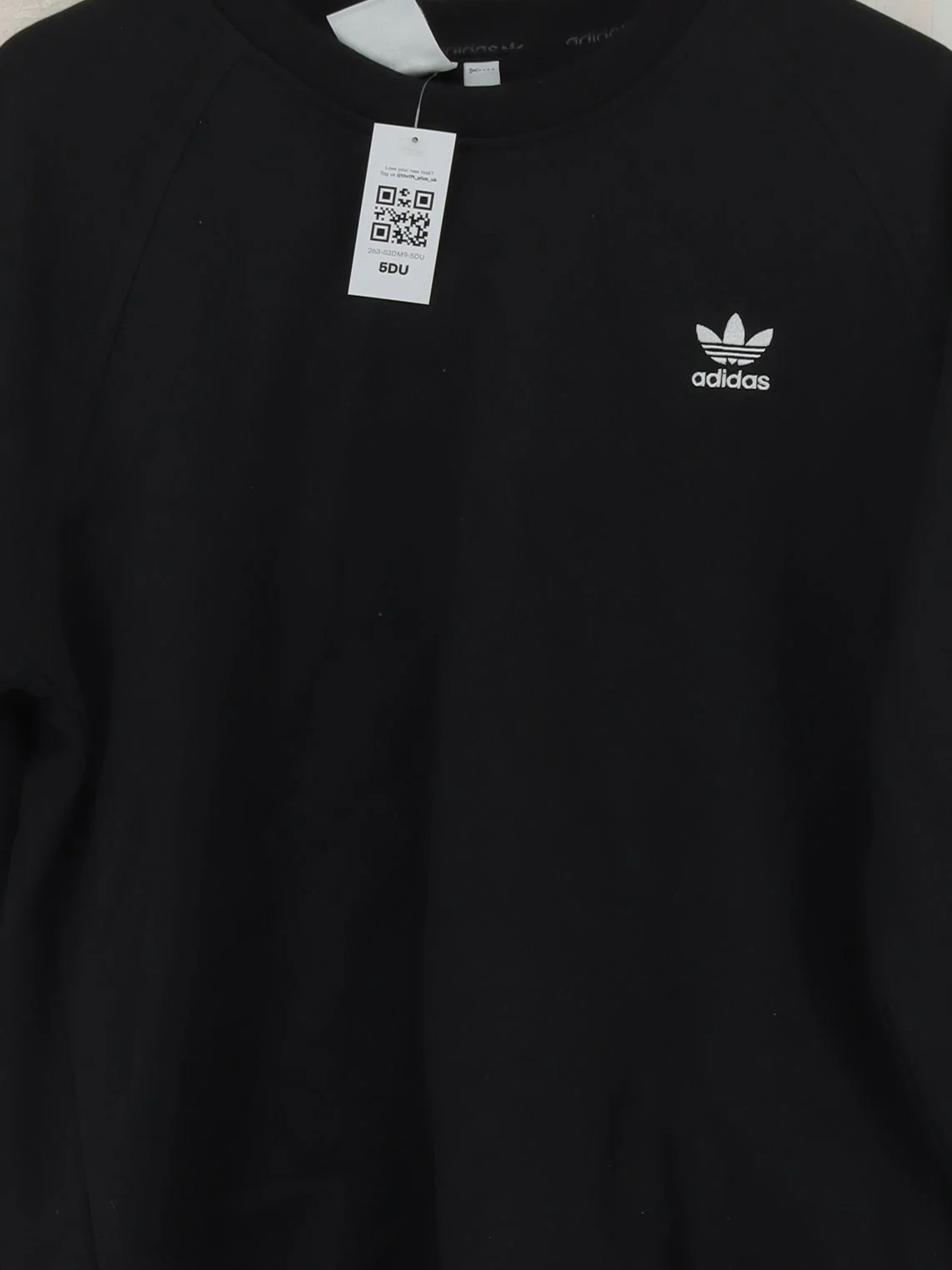 Adidas Men's Hoodie M Black Cotton with Polyester Pullover New with tags - Image 3