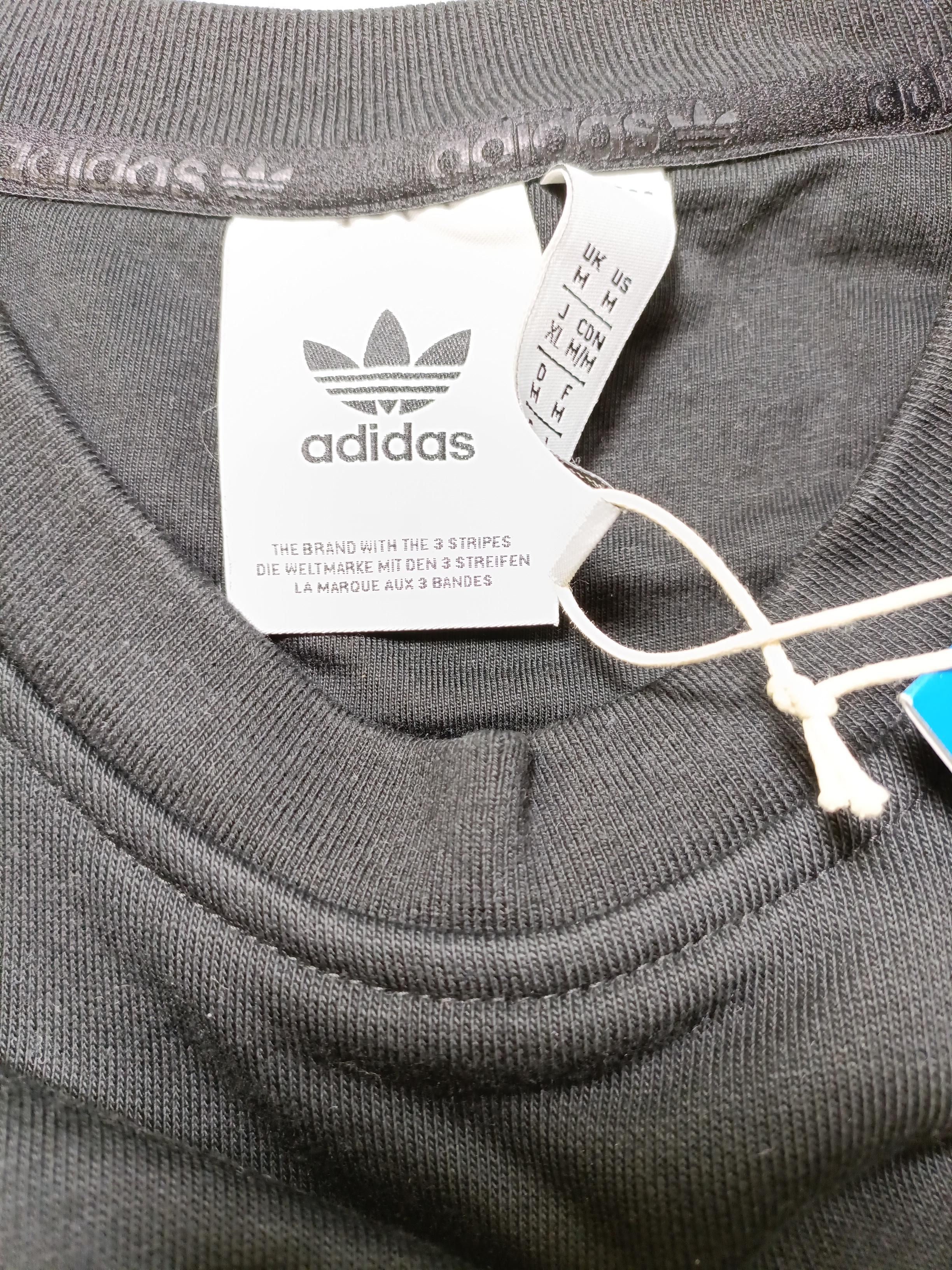 Adidas Men's Hoodie M Black Cotton with Polyester Pullover New with tags - Image 5