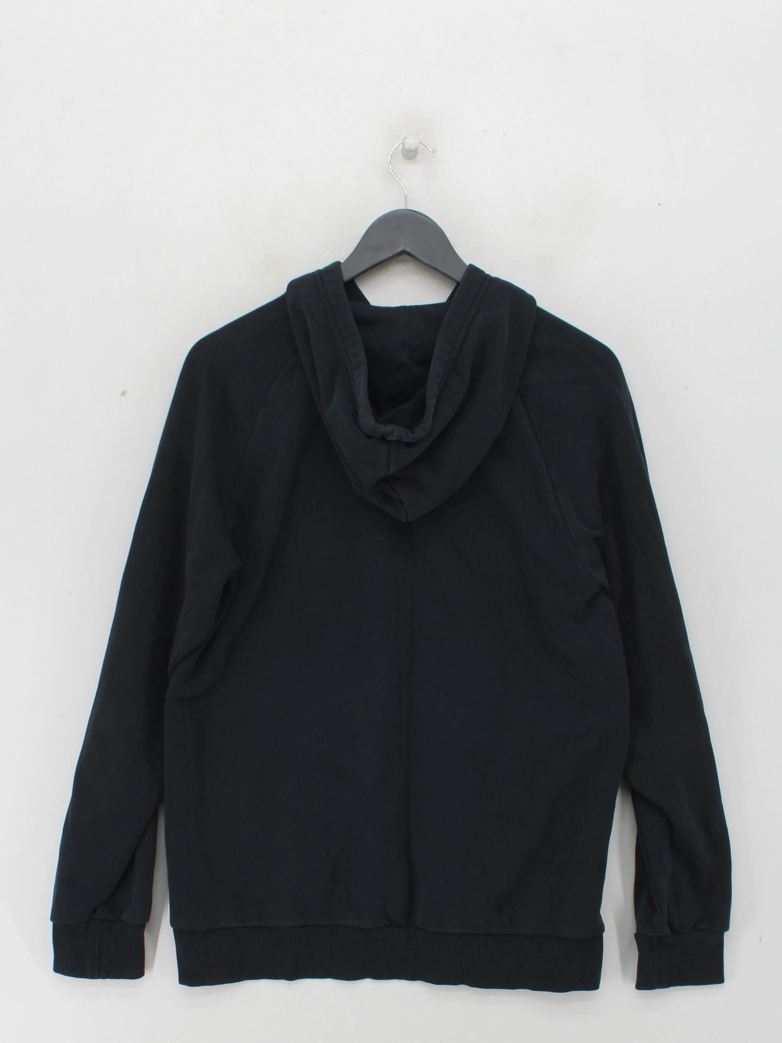 Adidas Men's Hoodie M Black Graphic Cotton with Polyester Pullover - Image 2