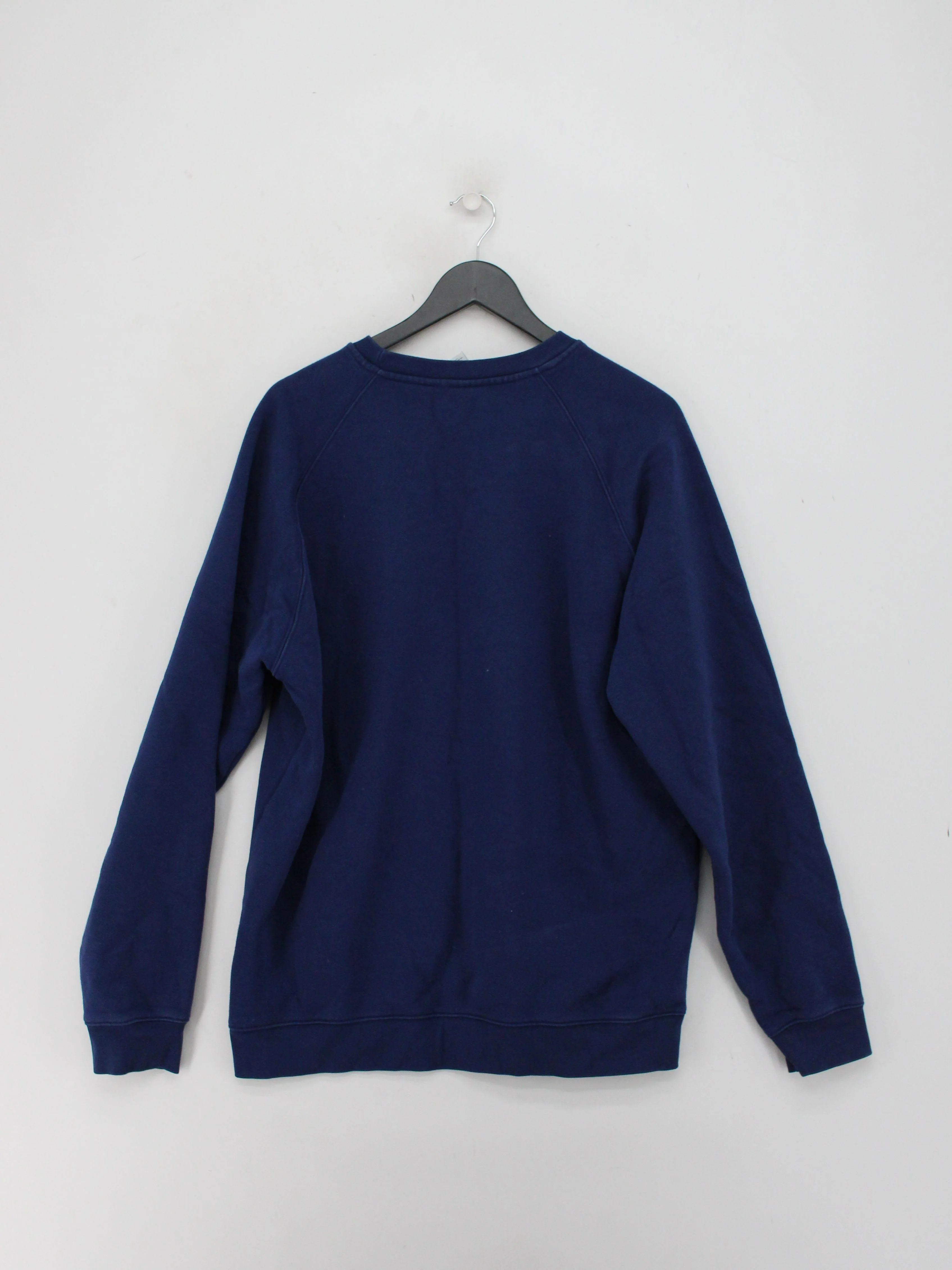 Adidas Men's Hoodie M Blue Cotton with Polyester, Elastane Pullover - Image 2