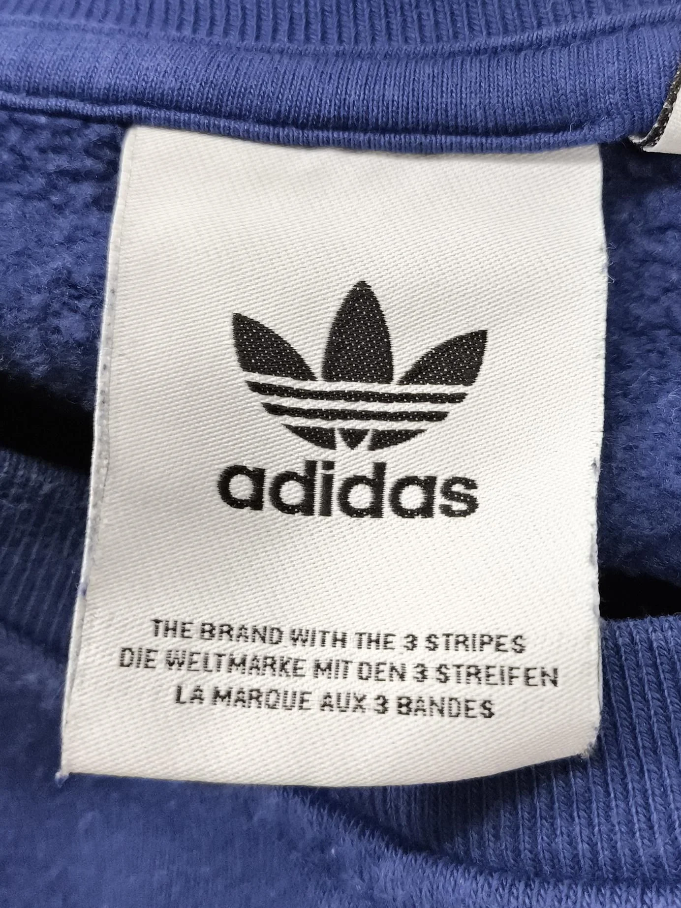 Adidas Men's Hoodie M Blue Cotton with Polyester, Elastane Pullover - Image 5
