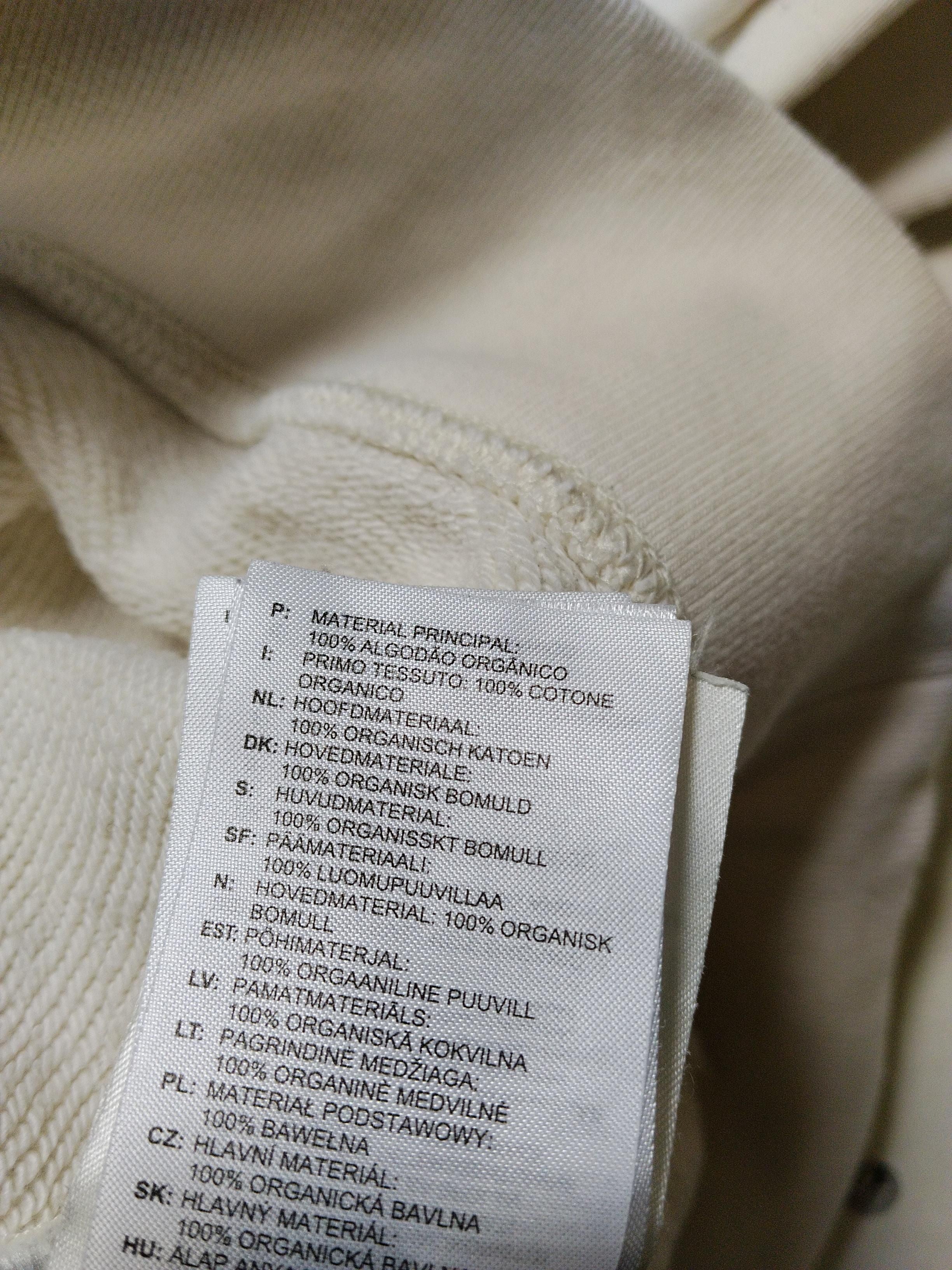 Adidas Men's Hoodie M Cream Graphic 100% Cotton Pullover - Image 6