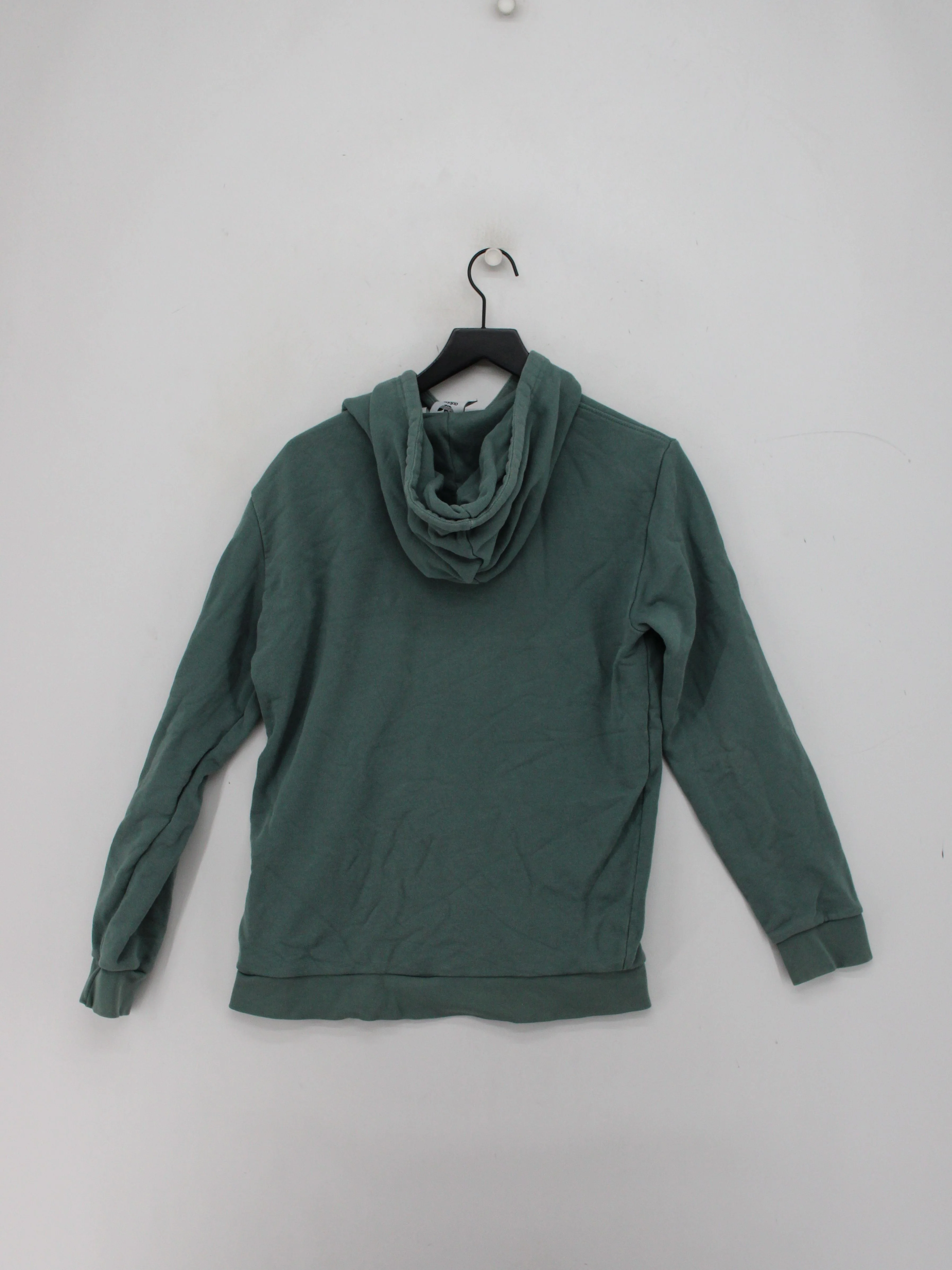 Adidas Men's Hoodie M Green Graphic Cotton with Elastane Pullover - Image 2