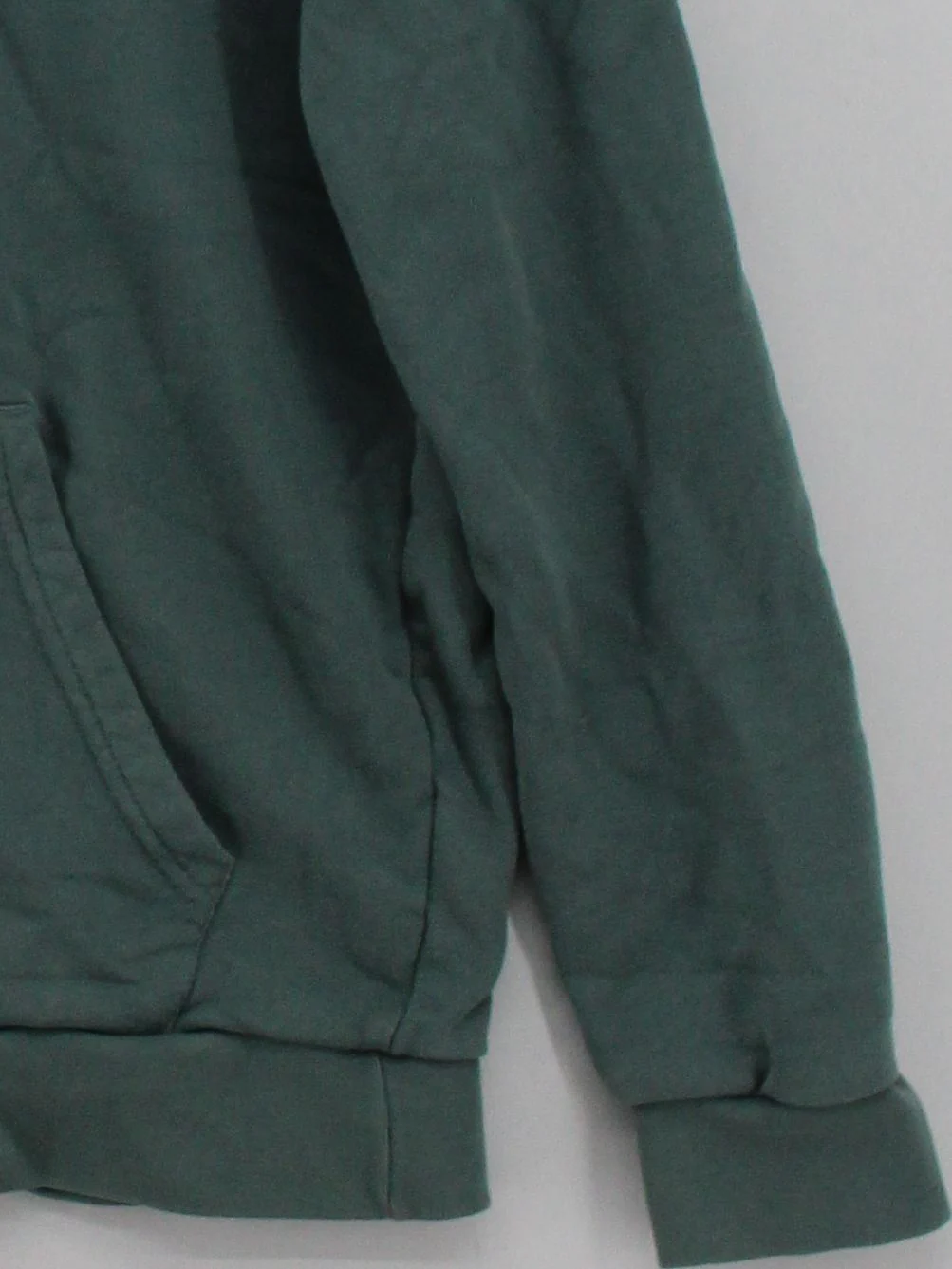 Adidas Men's Hoodie M Green Graphic Cotton with Elastane Pullover - Image 4