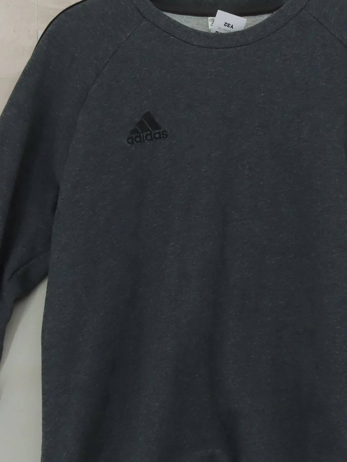 Adidas Men's Hoodie M Grey Cotton with Polyester Pullover - Image 3