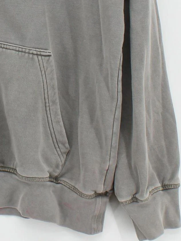 Adidas Men's Hoodie M Grey Cotton with Polyester, Spandex Pullover - Image 4