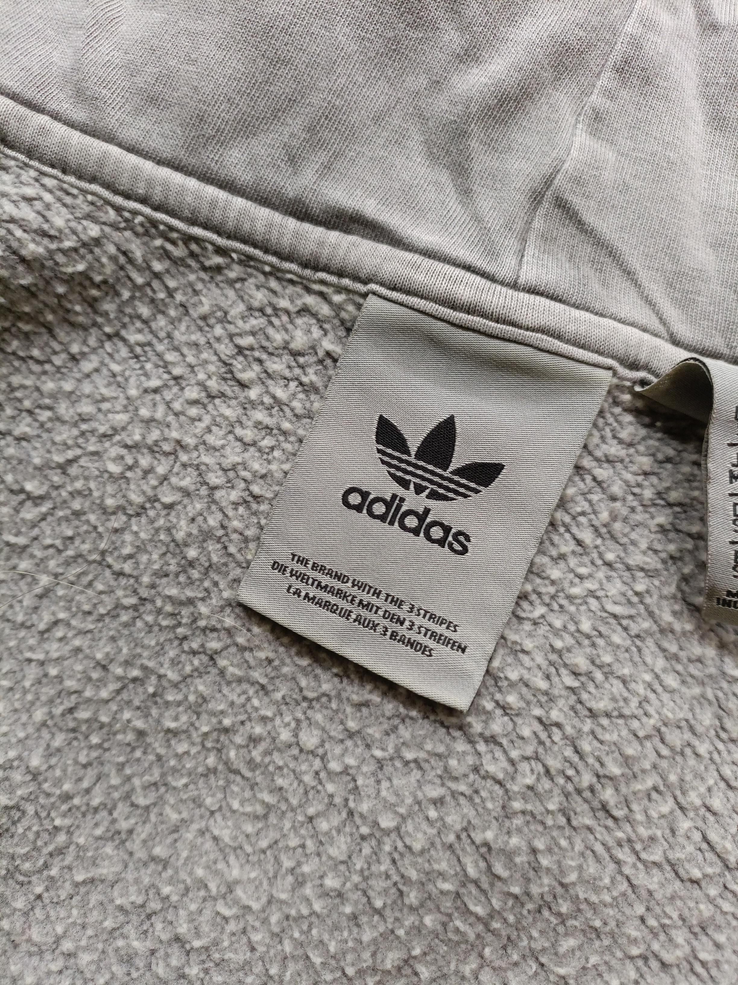 Adidas Men's Hoodie M Grey Cotton with Polyester, Spandex Pullover - Image 6