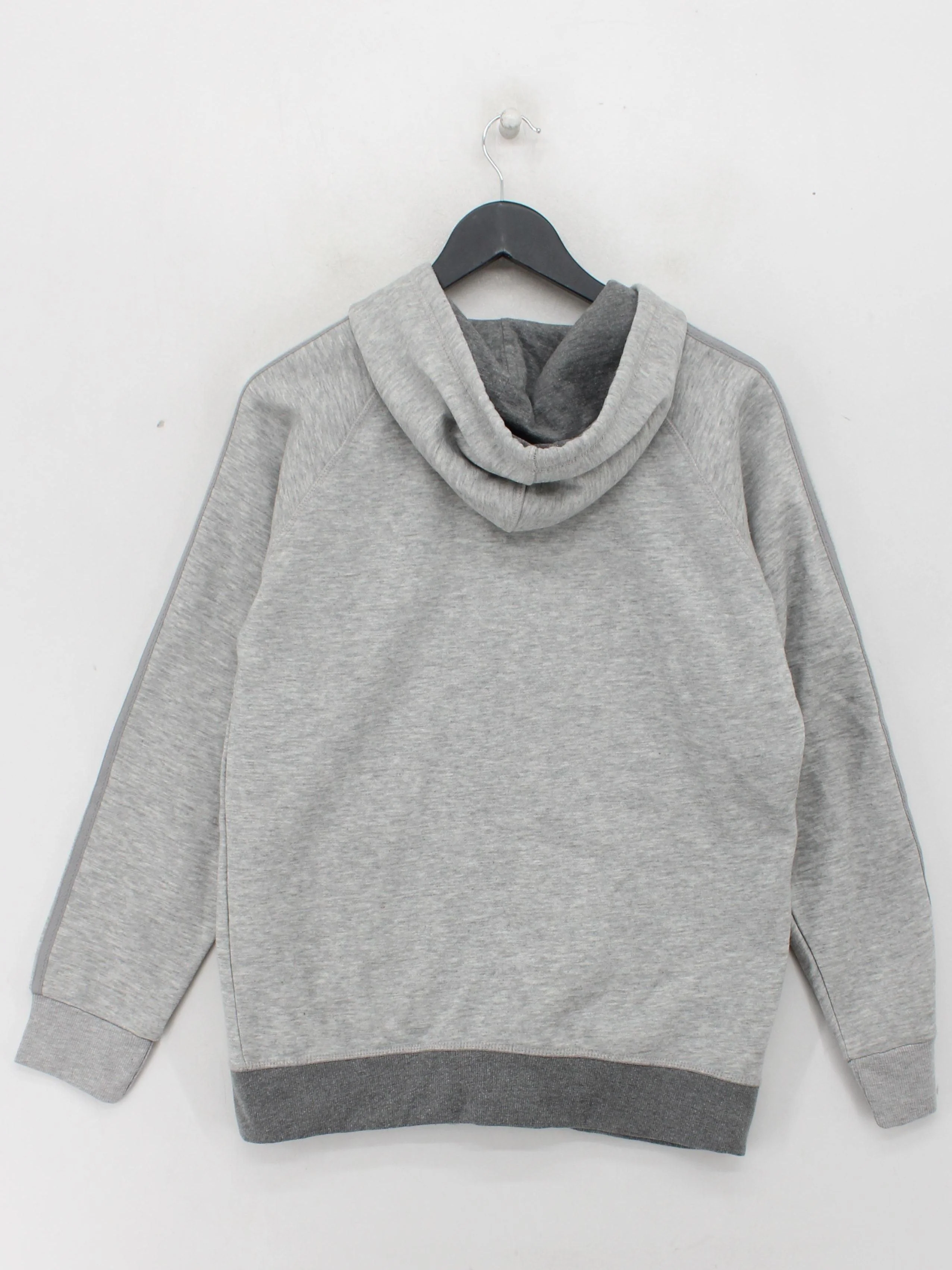 Adidas Men's Hoodie M Grey Graphic Cotton with Elastane Pullover - Image 2
