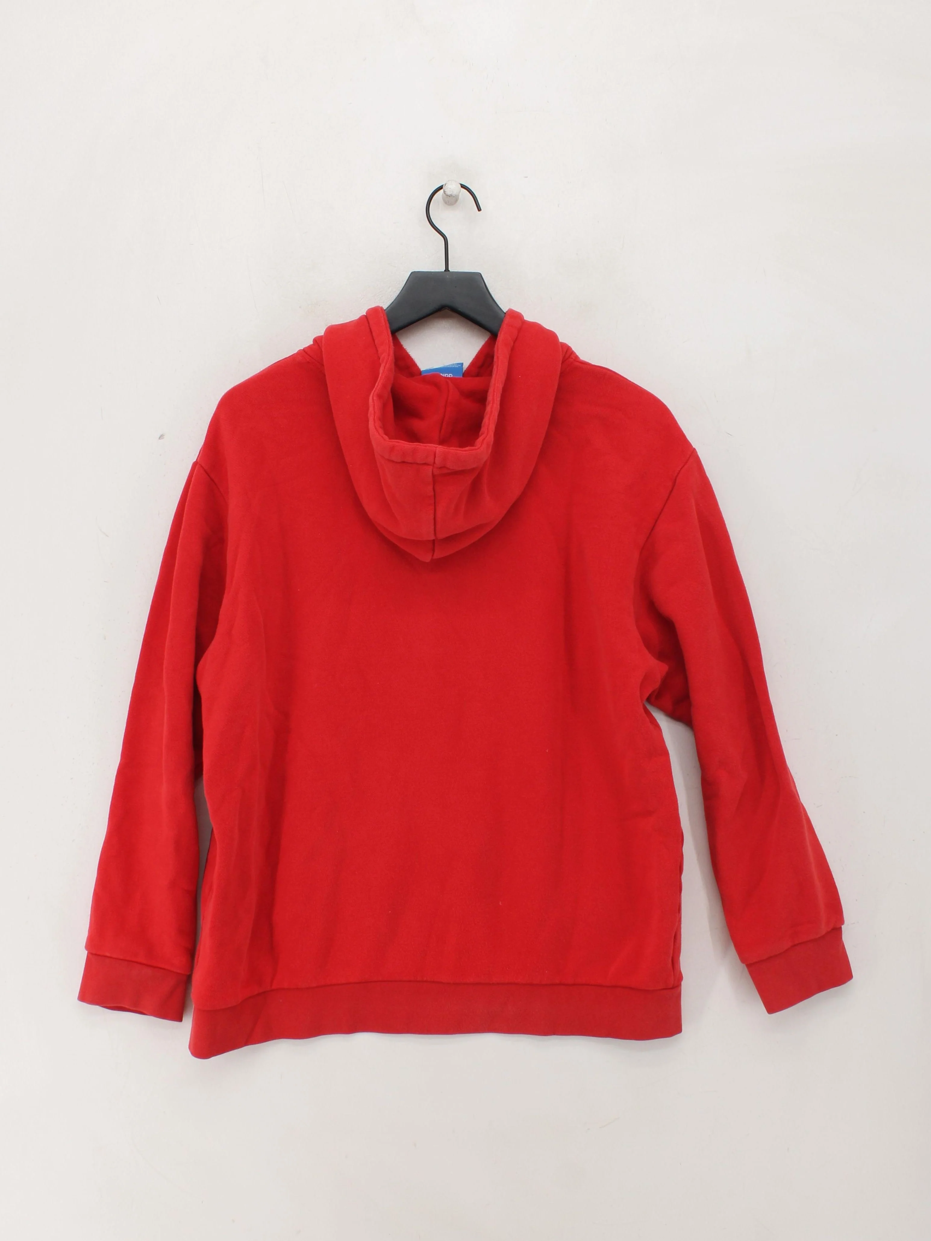 Adidas Men's Hoodie M Red Cotton with Polyester Pullover - Image 2