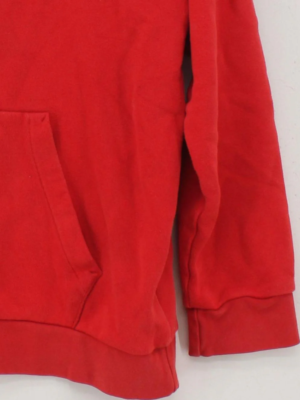Adidas Men's Hoodie M Red Cotton with Polyester Pullover - Image 4