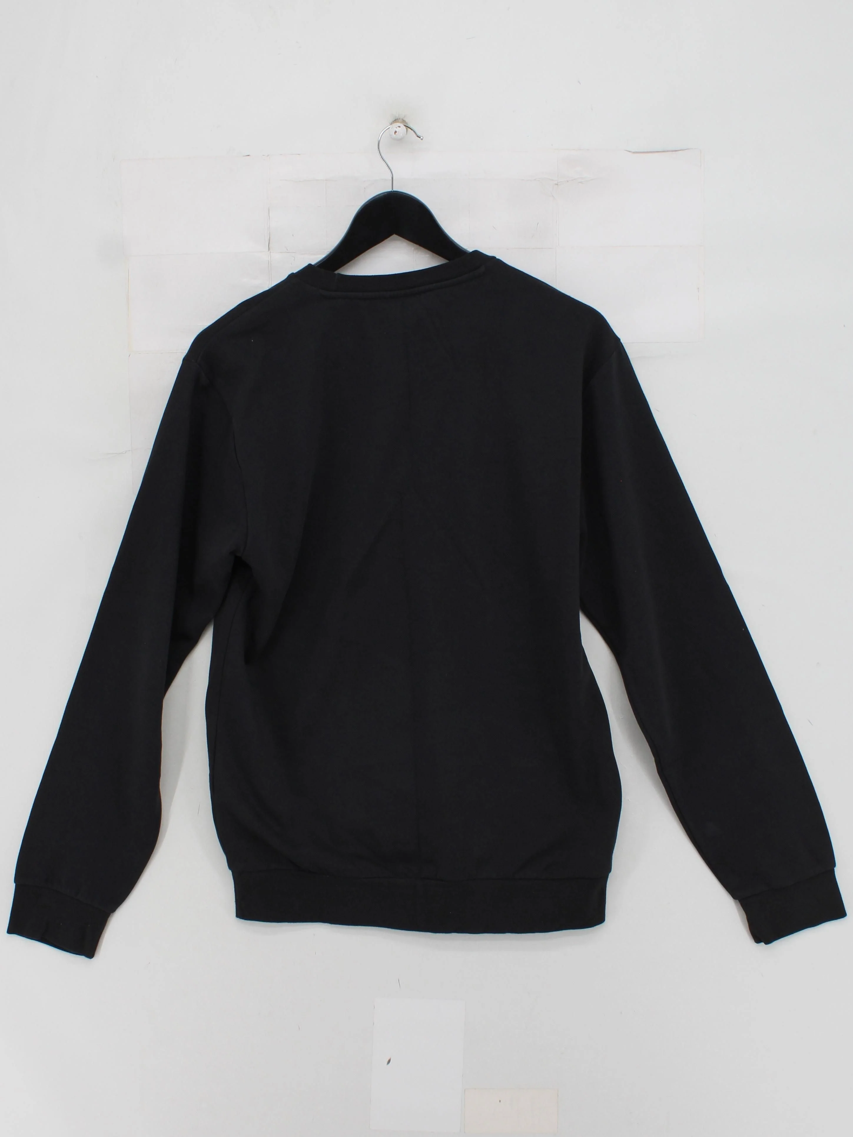 Adidas Men's Hoodie S Black Cotton with Polyester Pullover - Image 2