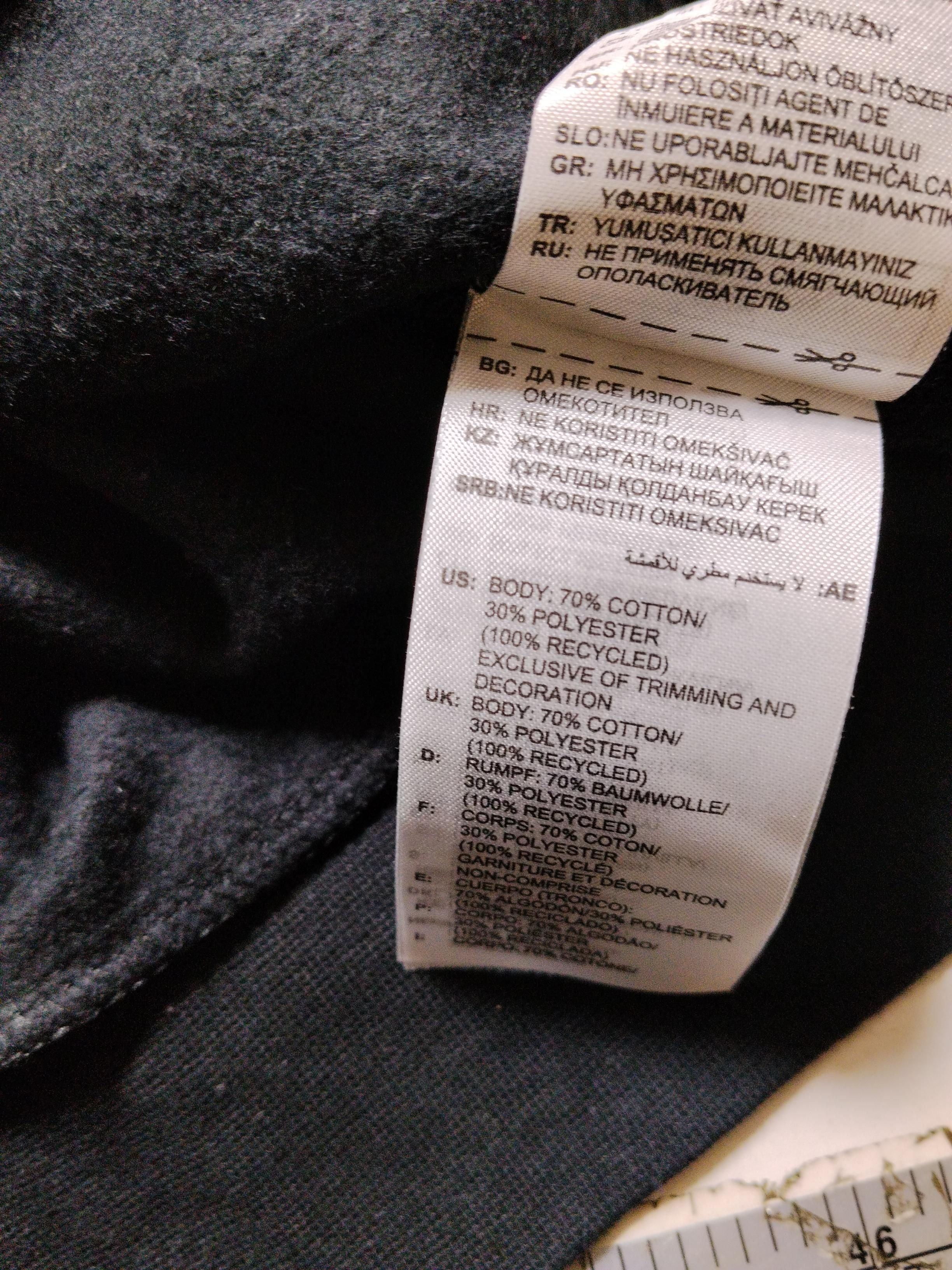 Adidas Men's Hoodie S Black Cotton with Polyester Pullover - Image 6