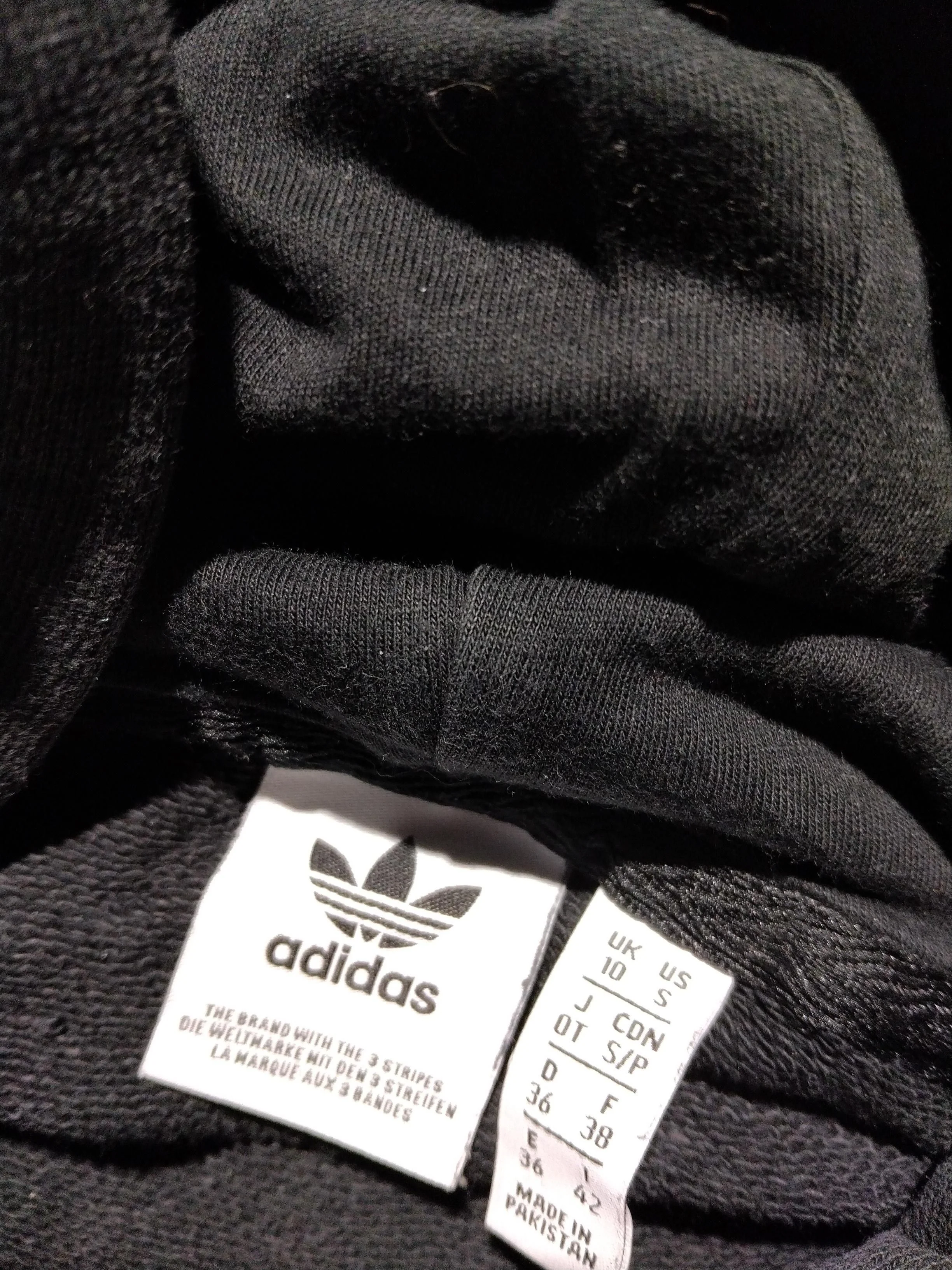 Adidas Men's Hoodie S Black Graphic Cotton with Spandex Pullover - Image 6