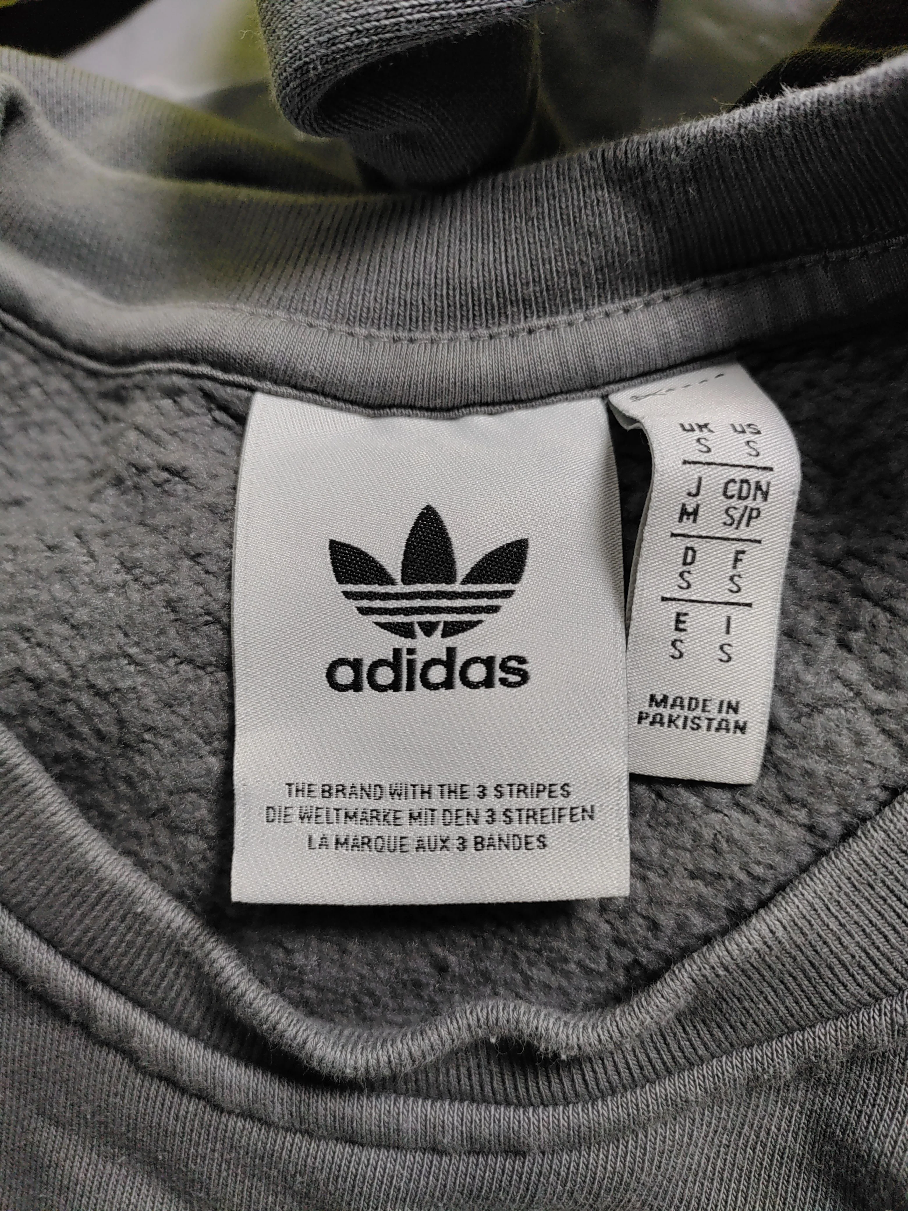 Adidas Men's Hoodie S Grey Cotton with Polyester, Elastane Pullover - Image 7