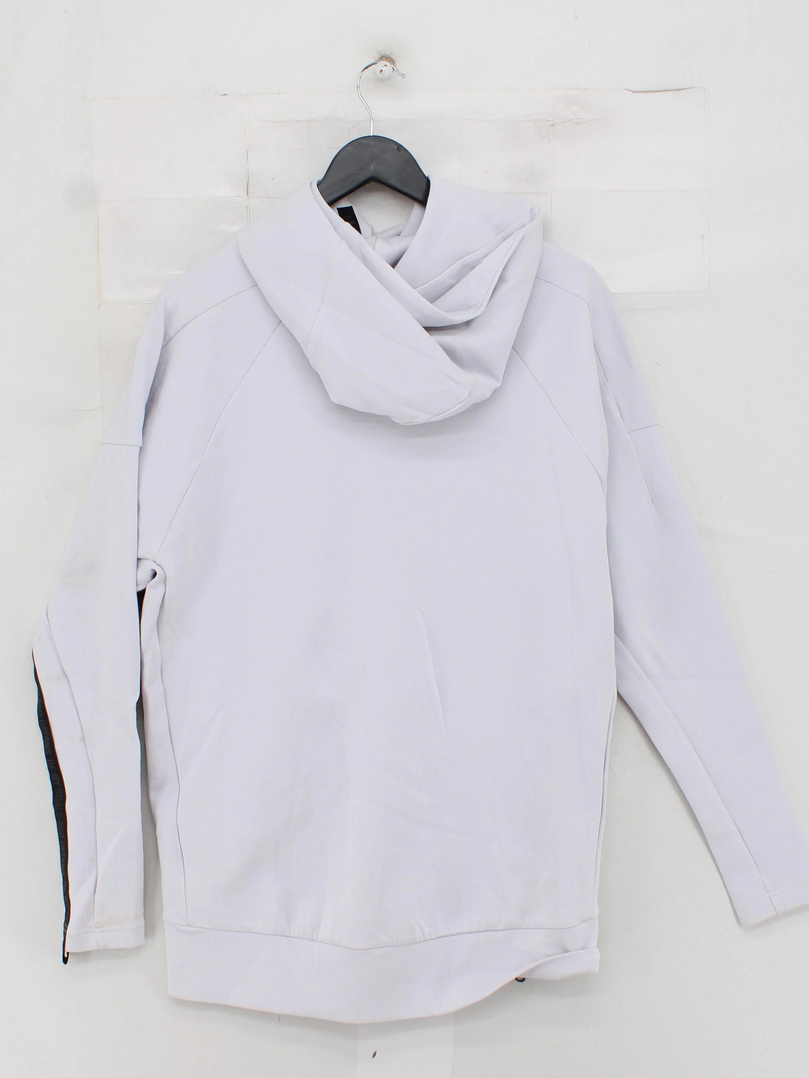 Adidas Men's Hoodie S Grey Cotton with Polyester, Spandex Pullover - Image 2