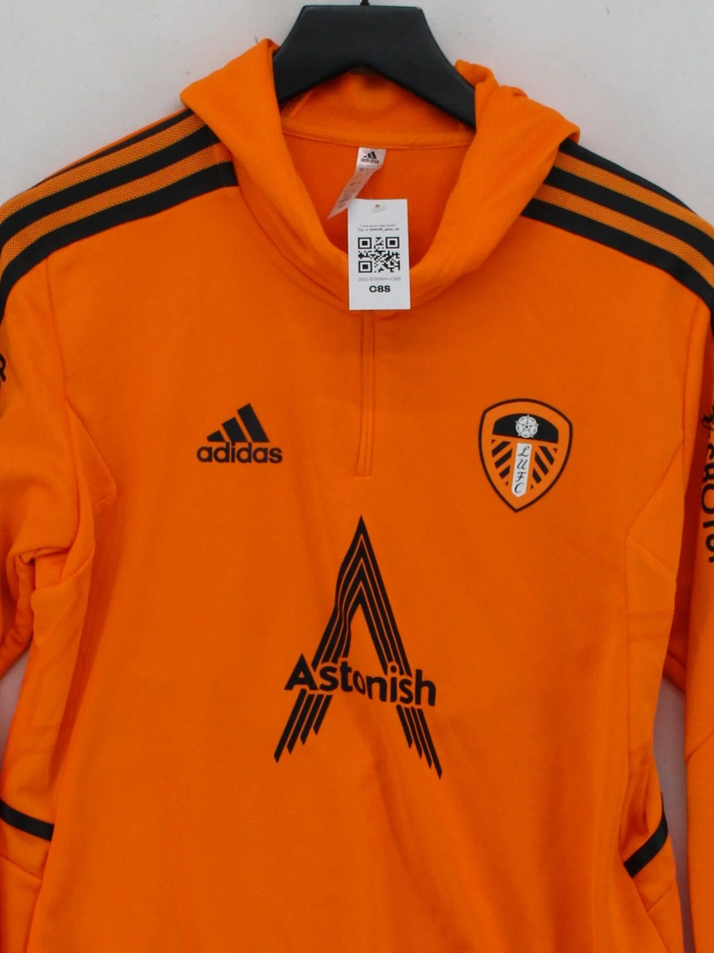 Adidas Men's Hoodie S Orange 100% Polyester Pullover - Image 3