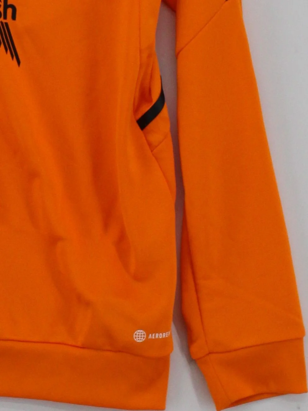 Adidas Men's Hoodie S Orange 100% Polyester Pullover - Image 4
