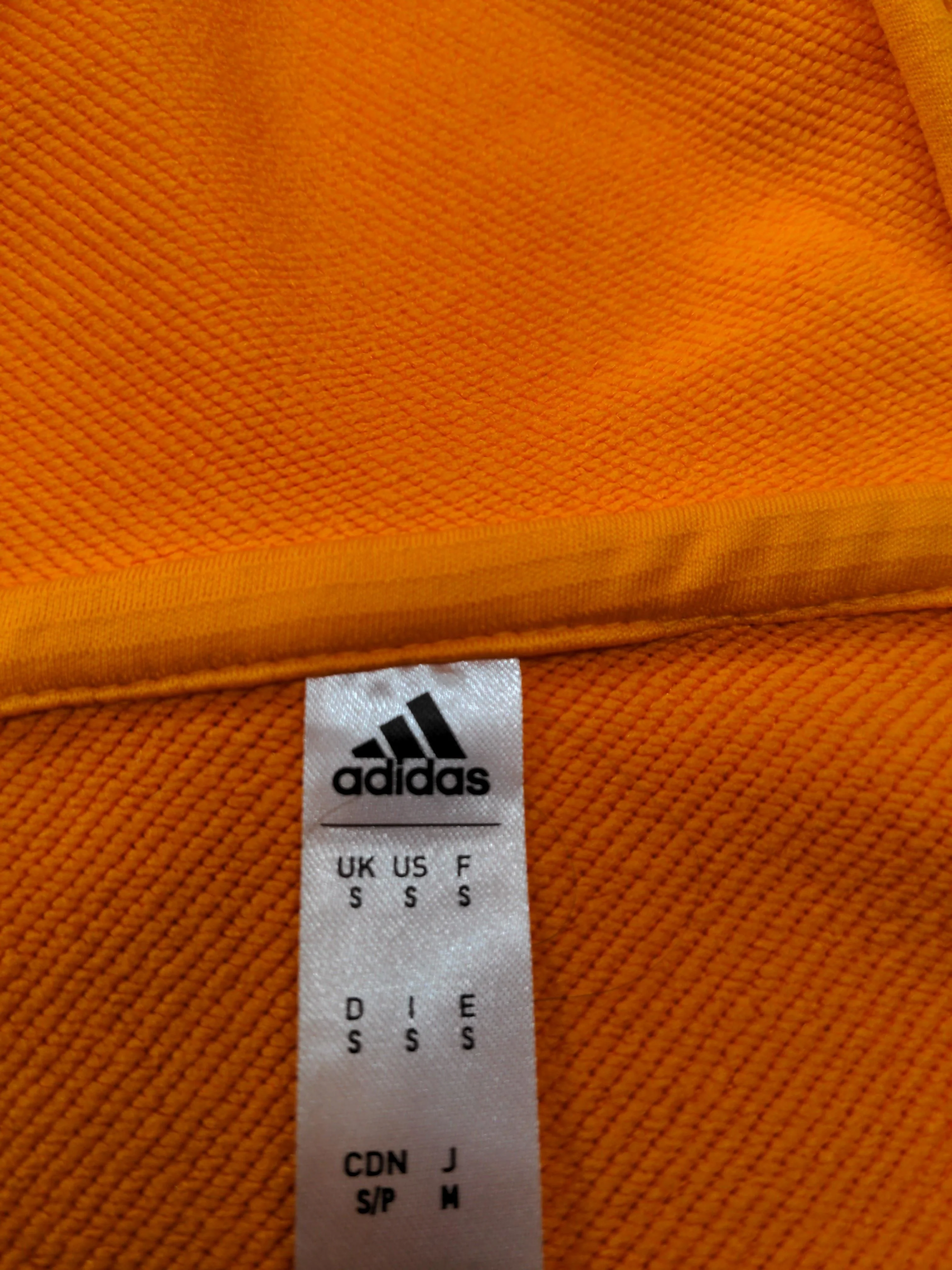 Adidas Men's Hoodie S Orange 100% Polyester Pullover - Image 5