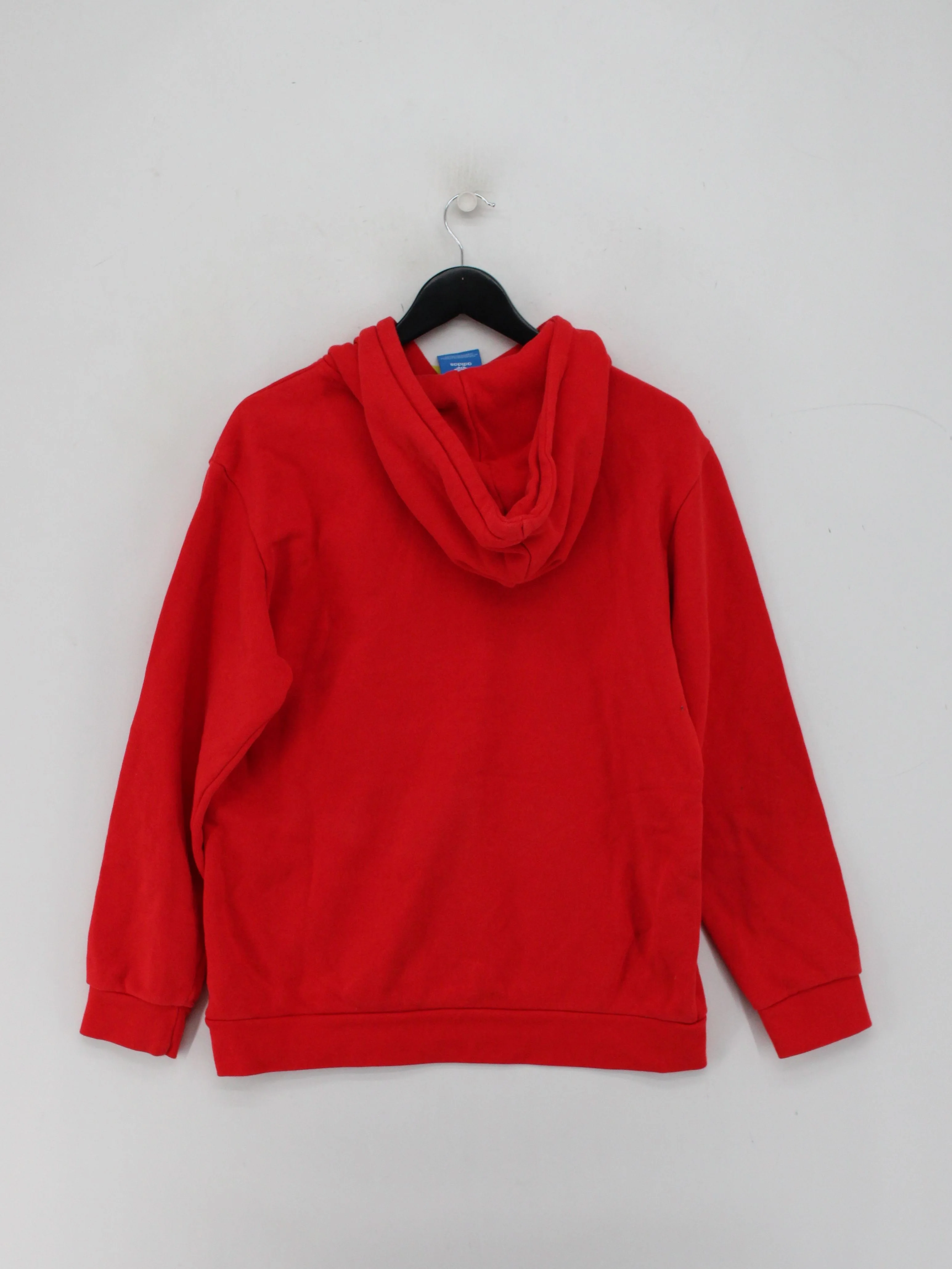 Adidas Men's Hoodie S Red Cotton with Elastane Pullover - Image 2