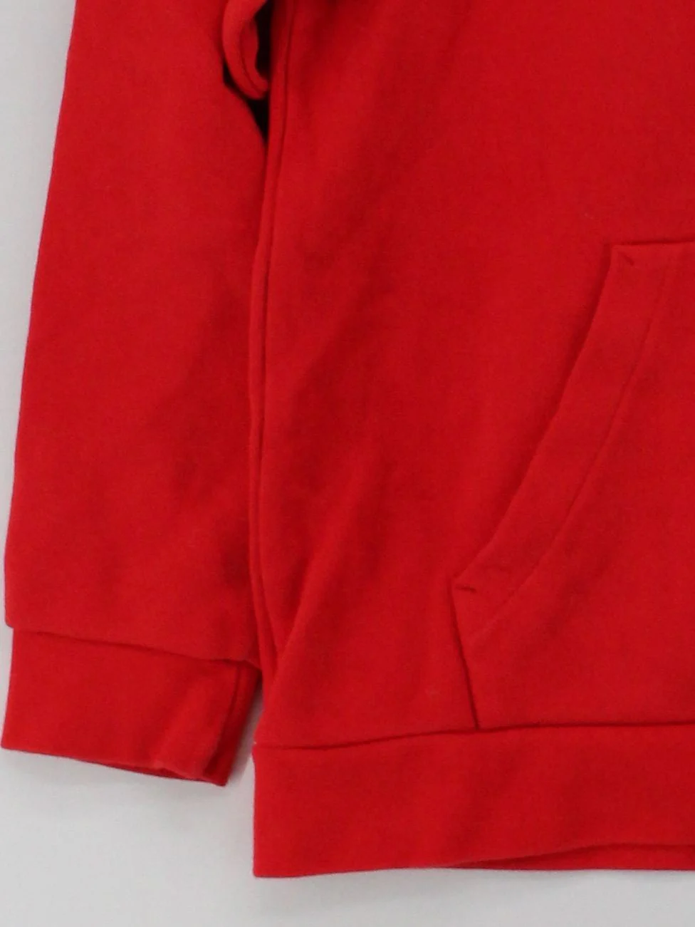 Adidas Men's Hoodie S Red Cotton with Elastane Pullover - Image 4