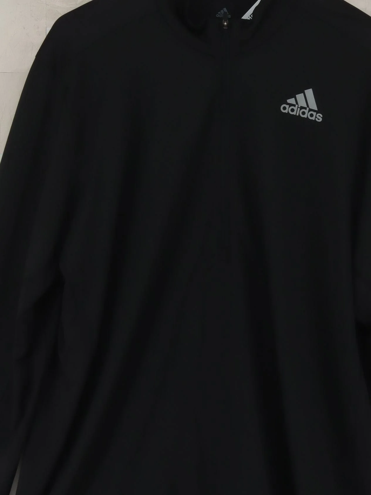 Adidas Men's Hoodie XL Black Polyester with Elastane Pullover - Image 3