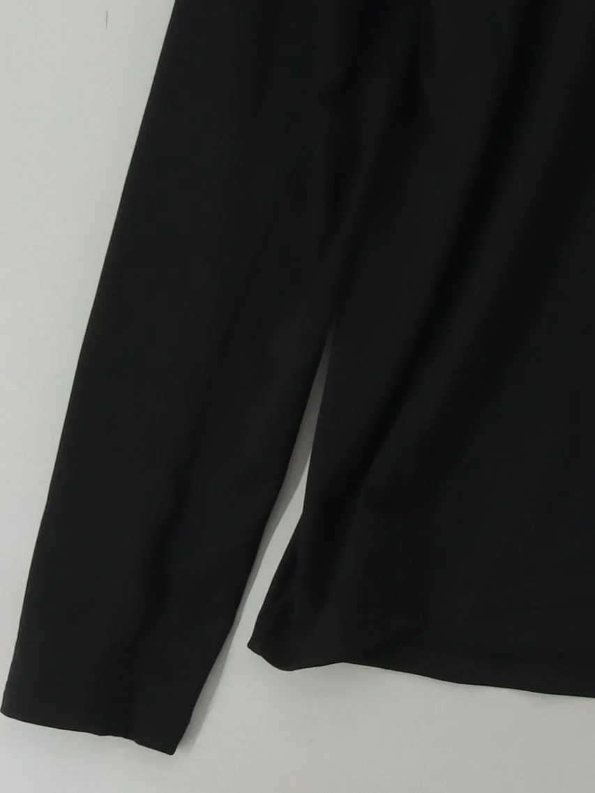 Adidas Men's Hoodie XL Black Polyester with Elastane Pullover - Image 4
