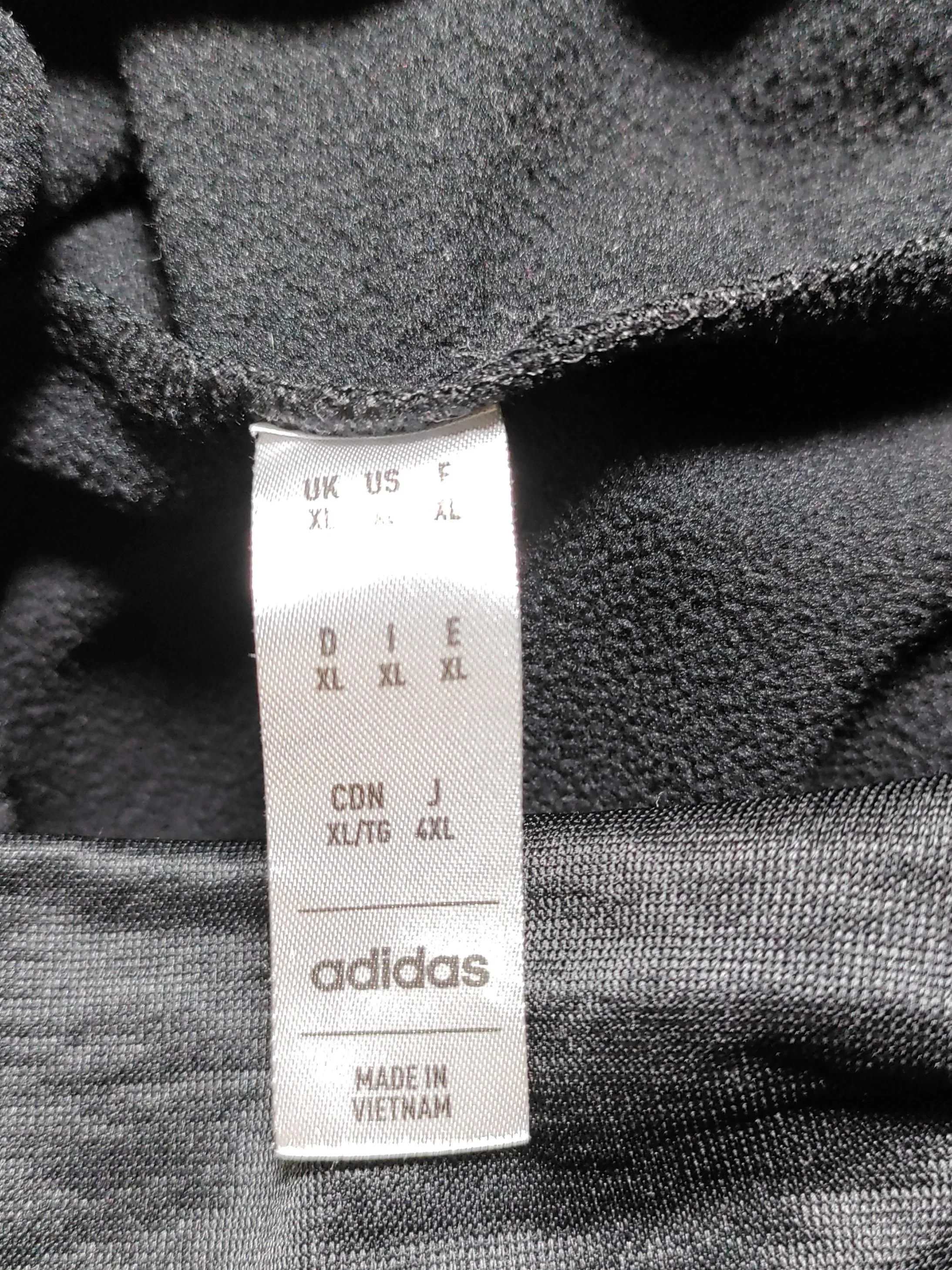 Adidas Men's Hoodie XL Black Polyester with Elastane Pullover - Image 5