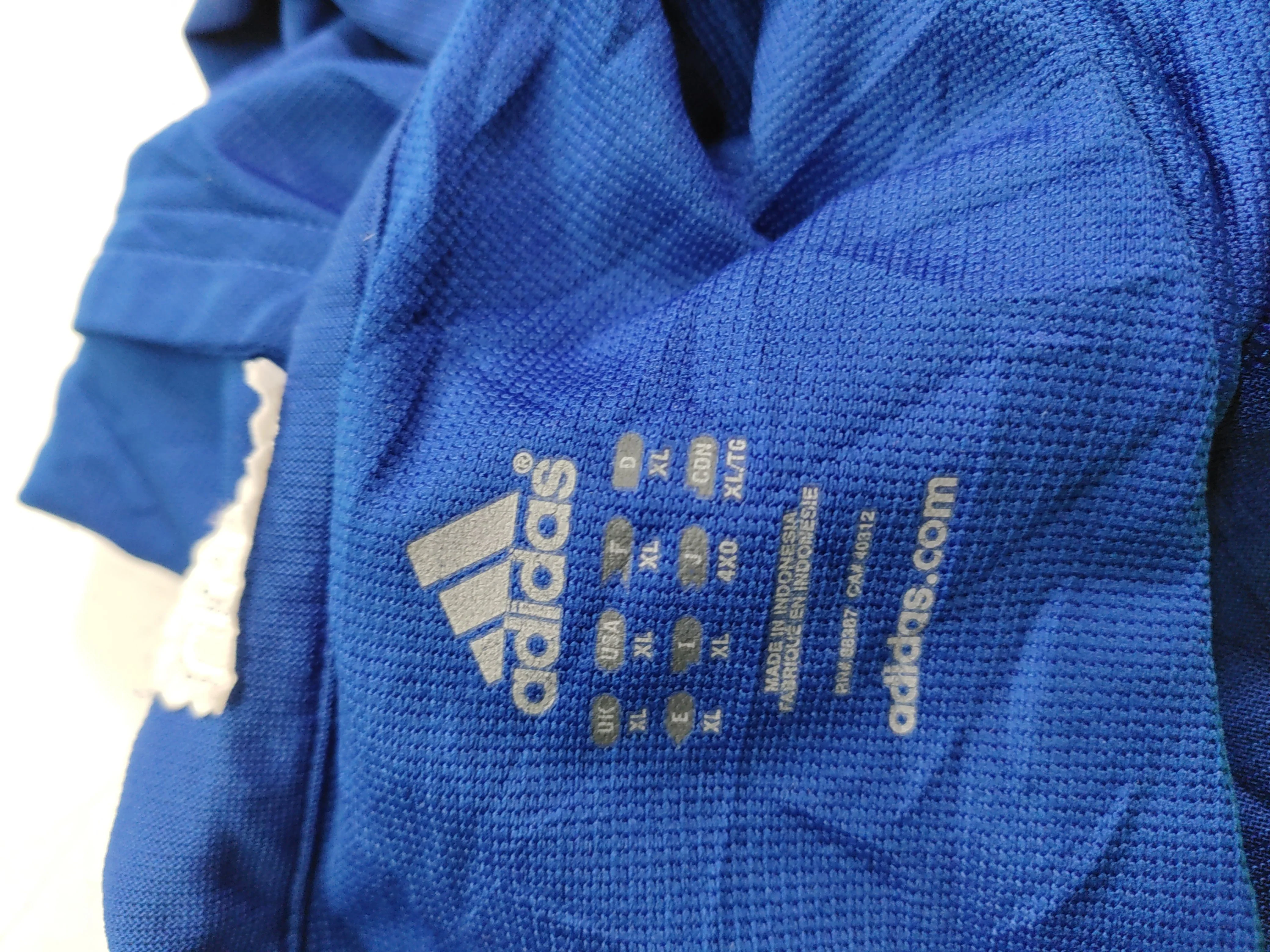 Adidas Men's Hoodie XL Blue 100% Polyester Pullover - Image 5
