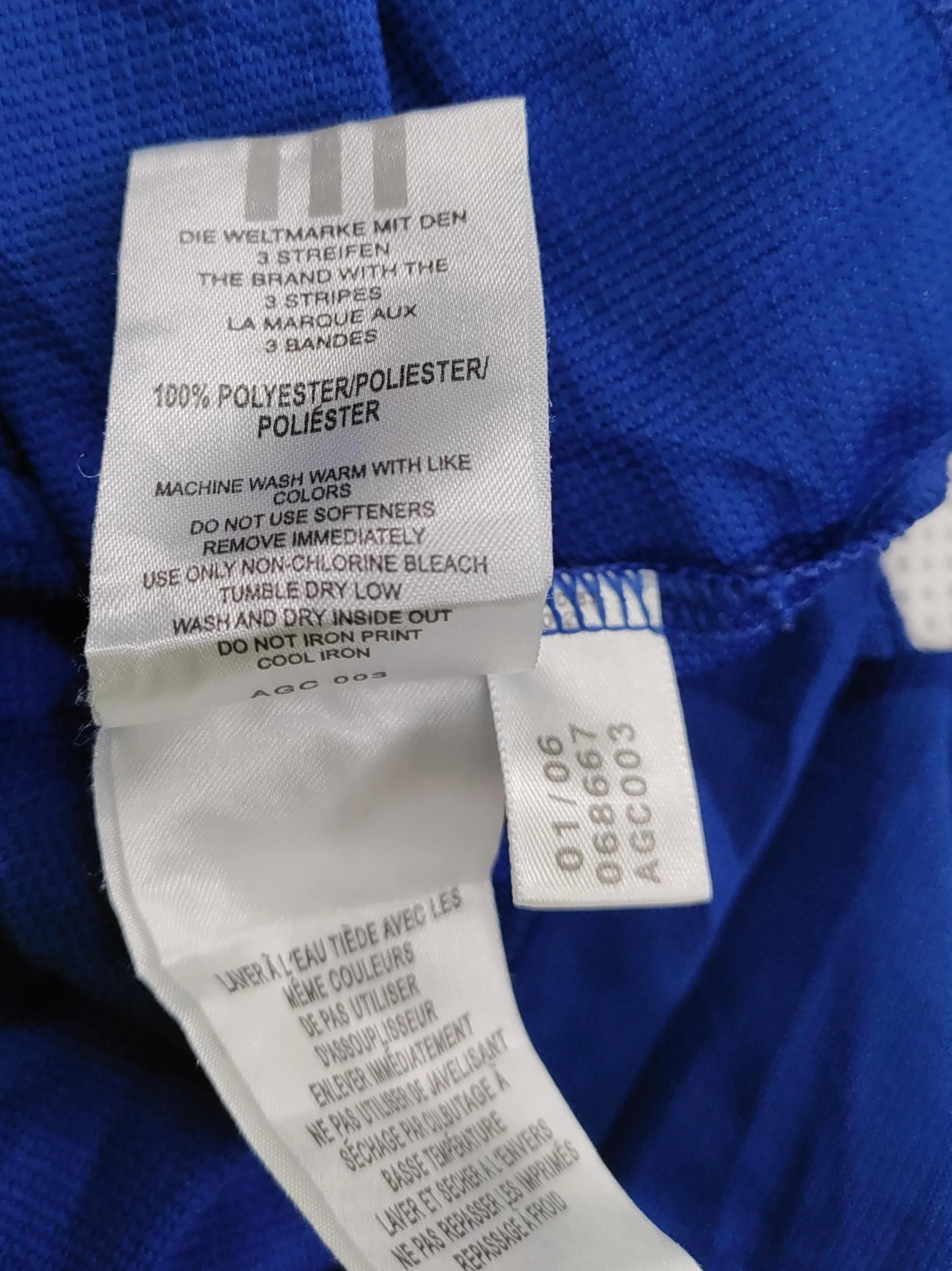 Adidas Men's Hoodie XL Blue 100% Polyester Pullover - Image 6