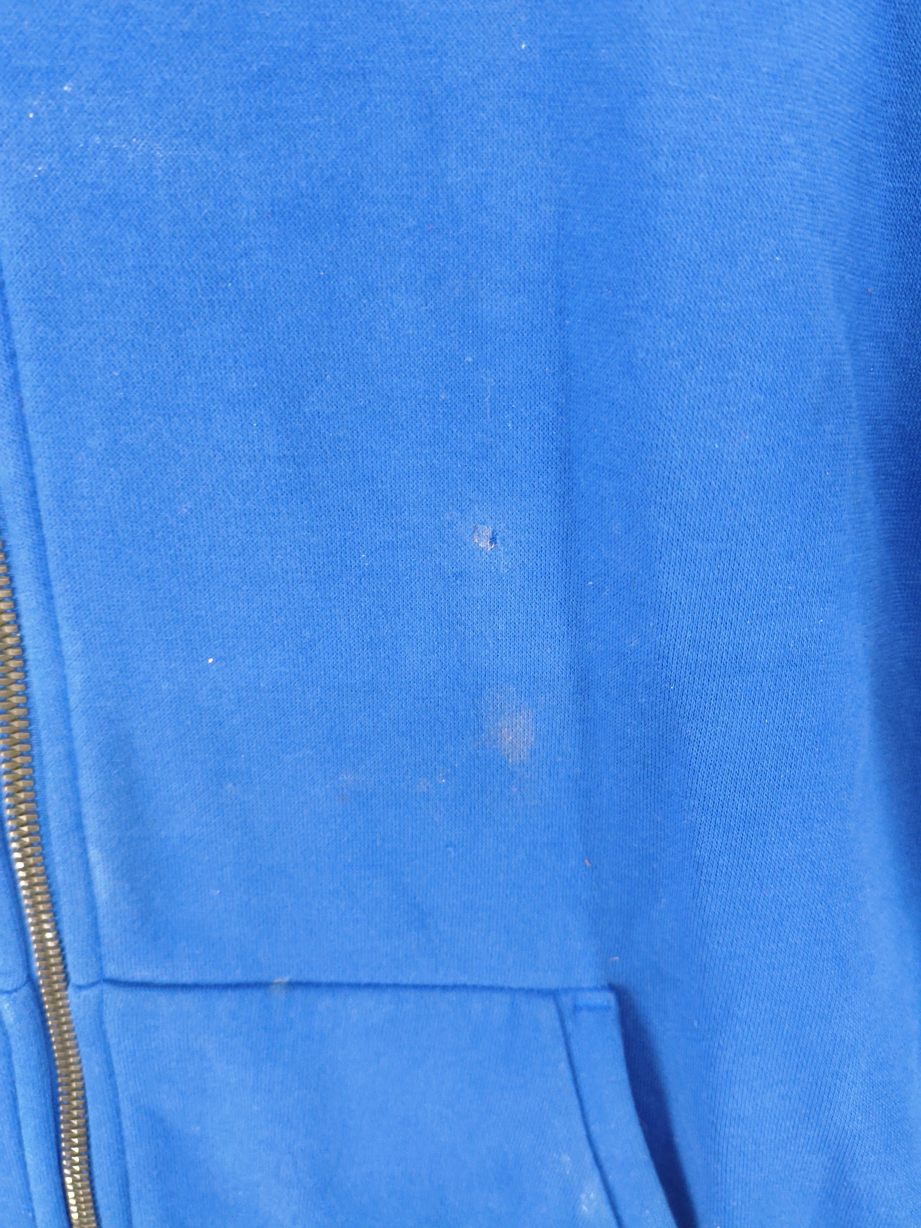 Adidas Men's Hoodie XL Blue Striped 100% Cotton Pullover - Image 5
