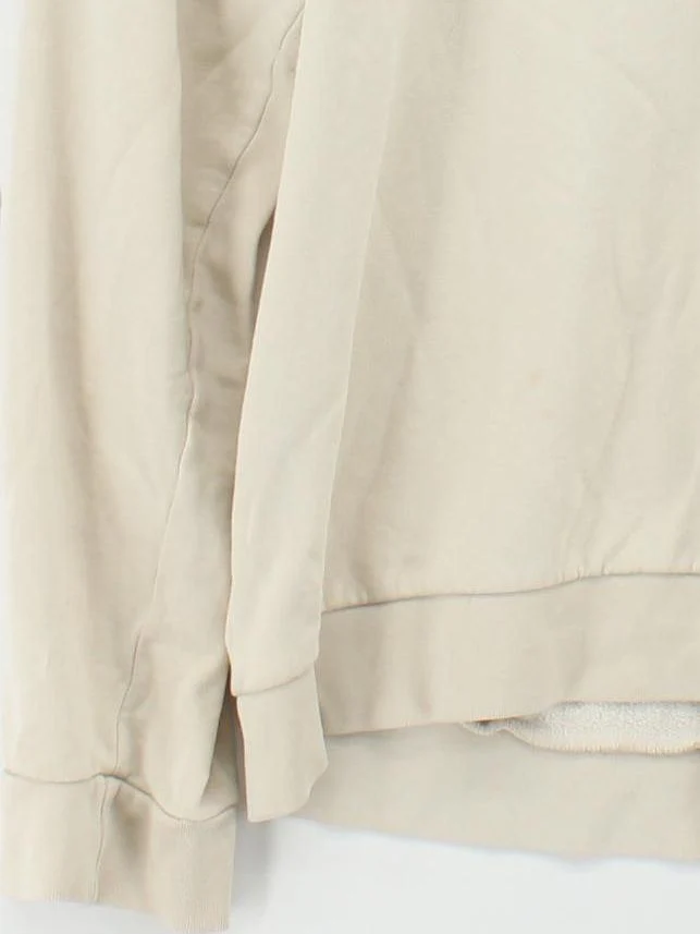 Adidas Men's Hoodie XL Cream 100% Cotton Pullover - Image 4