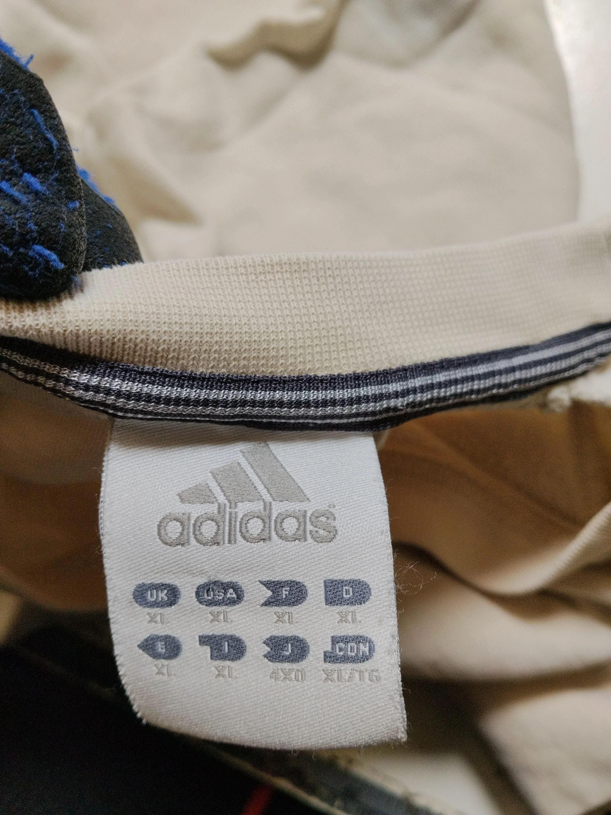 Adidas Men's Hoodie XL Cream 100% Cotton Pullover - Image 6