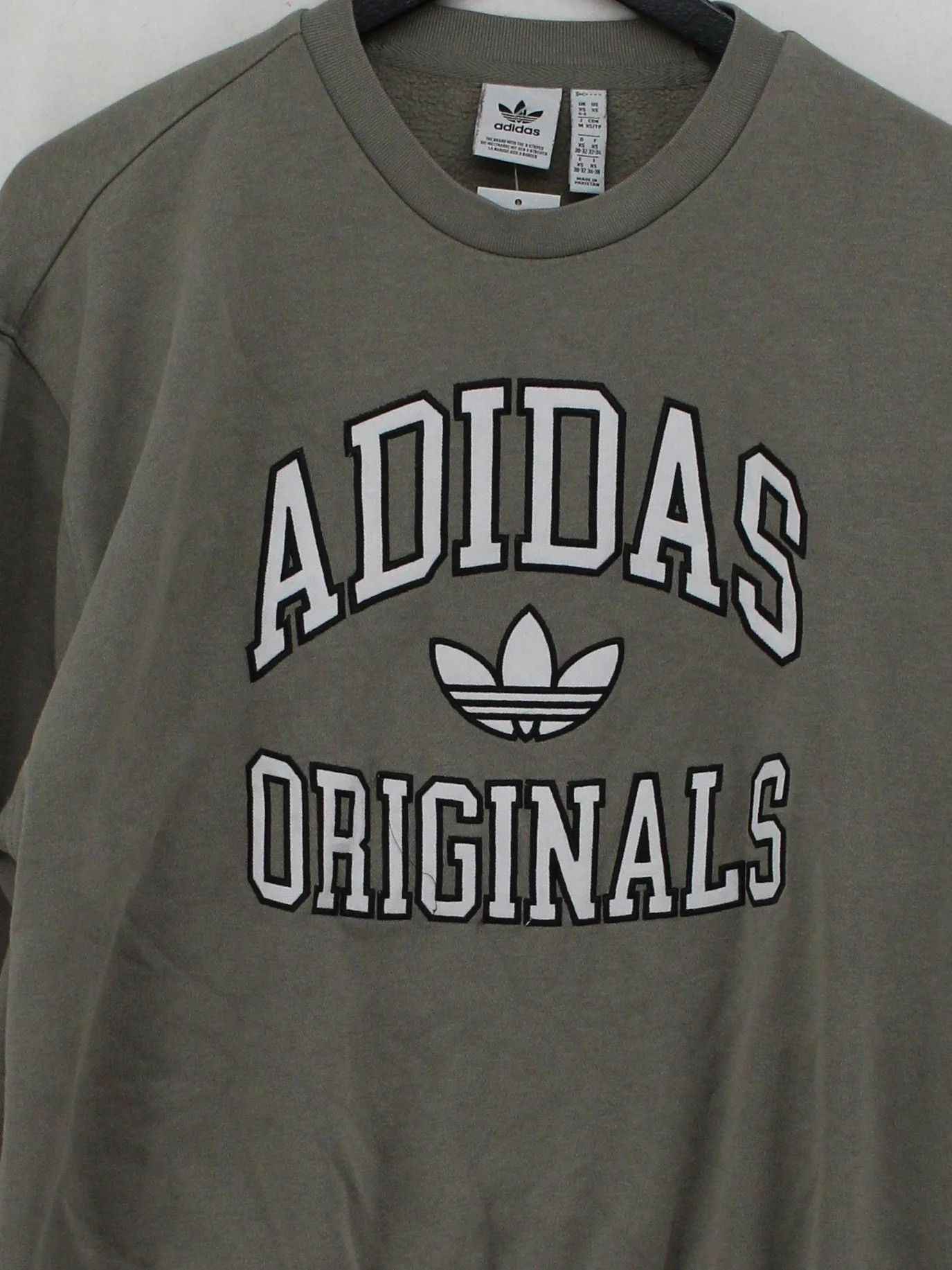 Adidas Men's Hoodie XS Green Graphic Cotton with Polyester, Spandex Pullover - Image 3