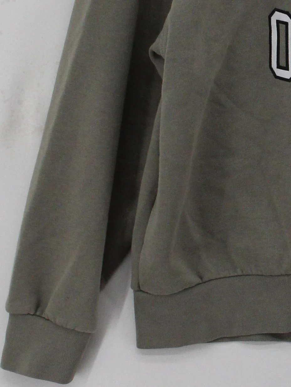 Adidas Men's Hoodie XS Green Graphic Cotton with Polyester, Spandex Pullover - Image 4