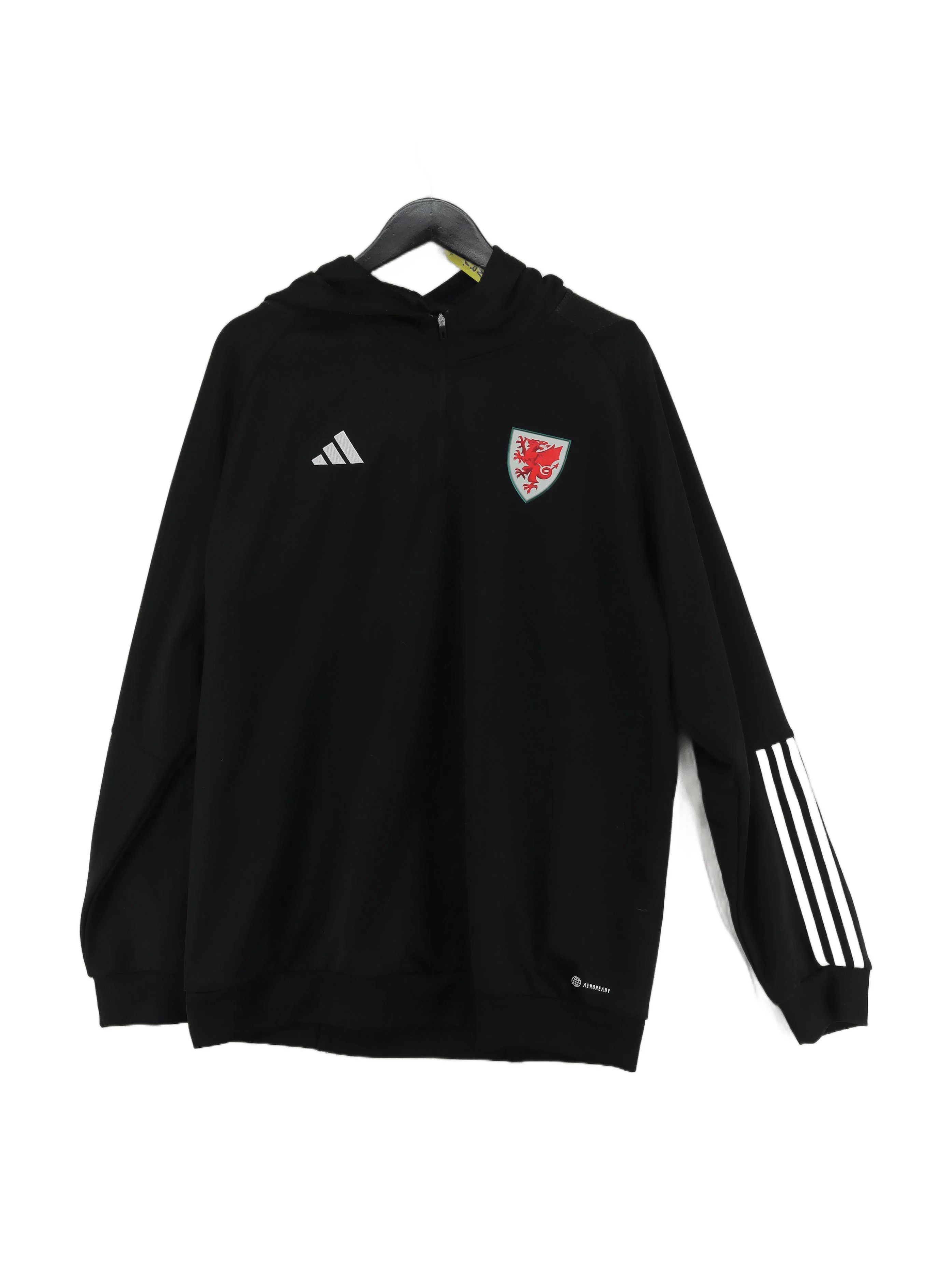 Adidas Men's Hoodie XXL Black Graphic 100% Other Pullover