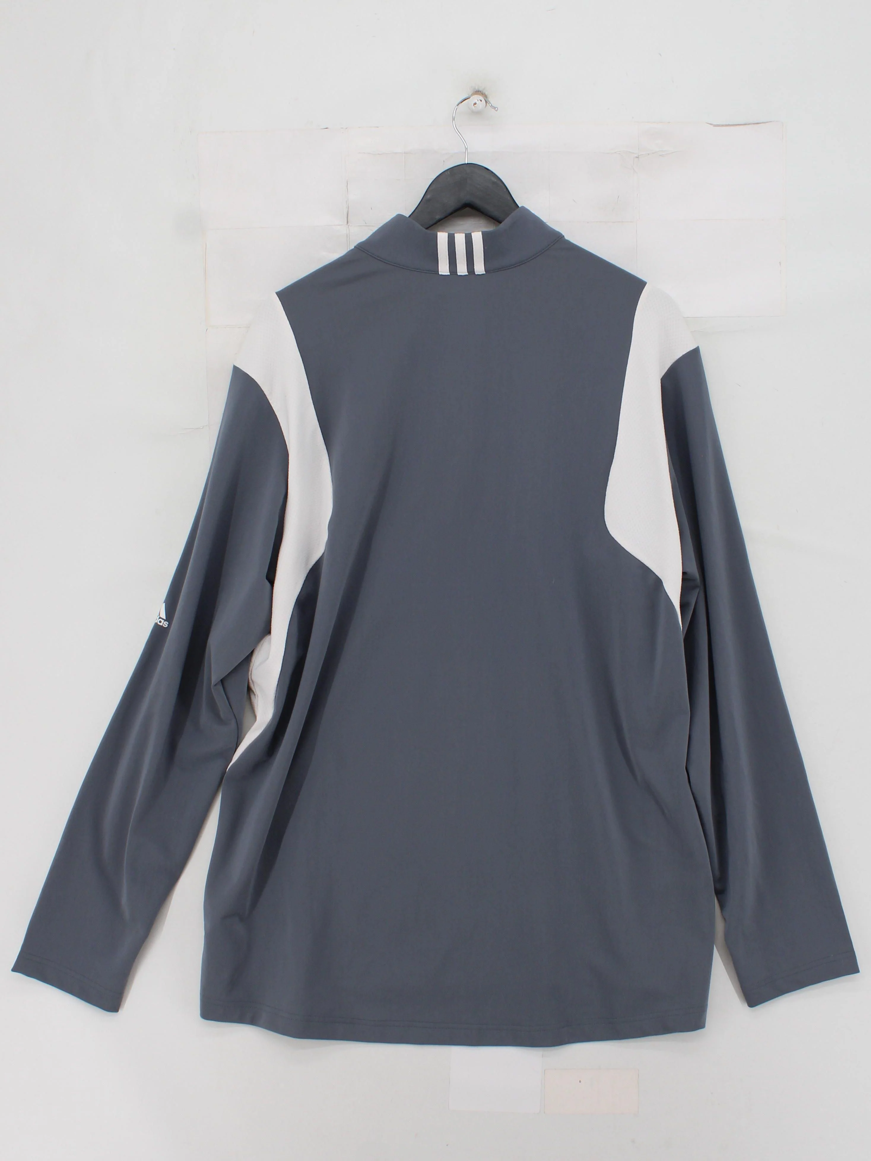 Adidas Men's Hoodie XXL Grey Polyester with Elastane Pullover - Image 2