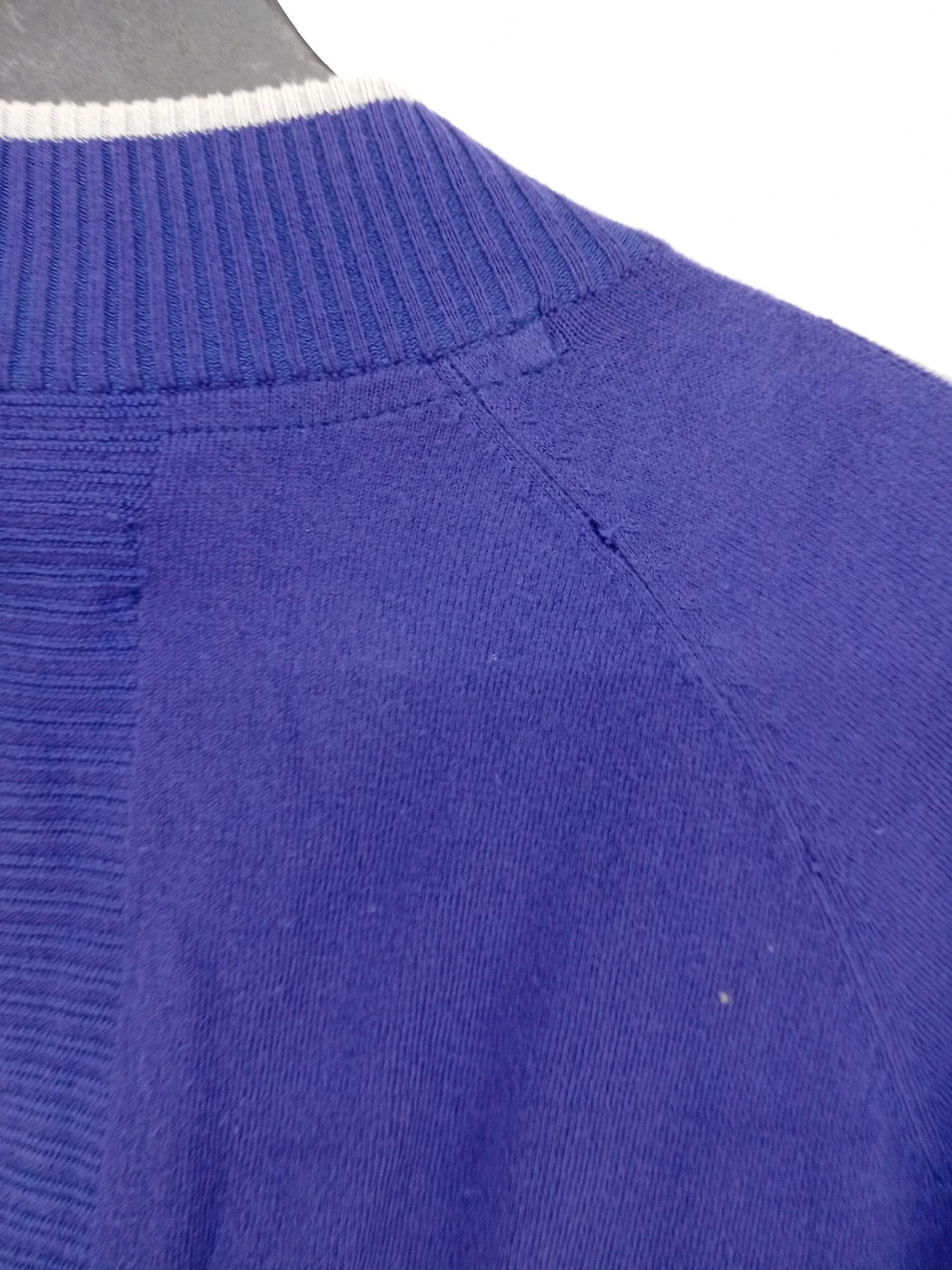 Adidas Men's Jumper M Purple Cotton with Nylon, Elastane Mock Neck Pullover - Image 5