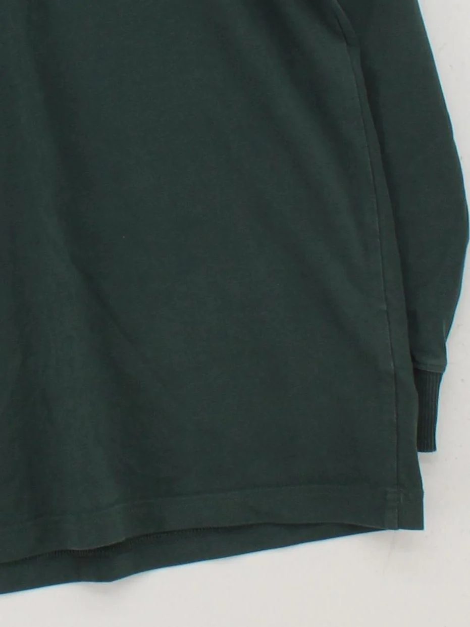 Adidas Men's Jumper S Green 100% Cotton Crew Neck Pullover - Image 4