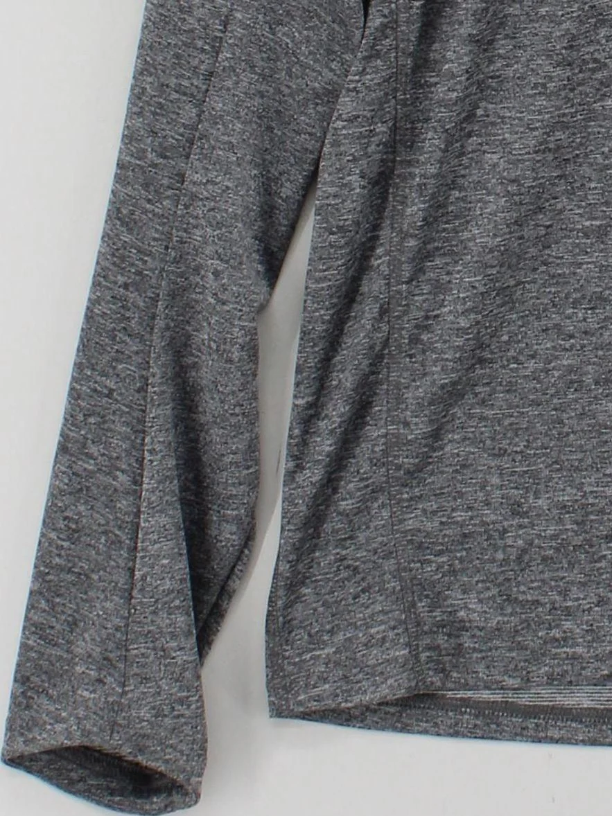 Adidas Men's Loungewear S Grey Polyester with Elastane Mock Neck Basic - Image 4