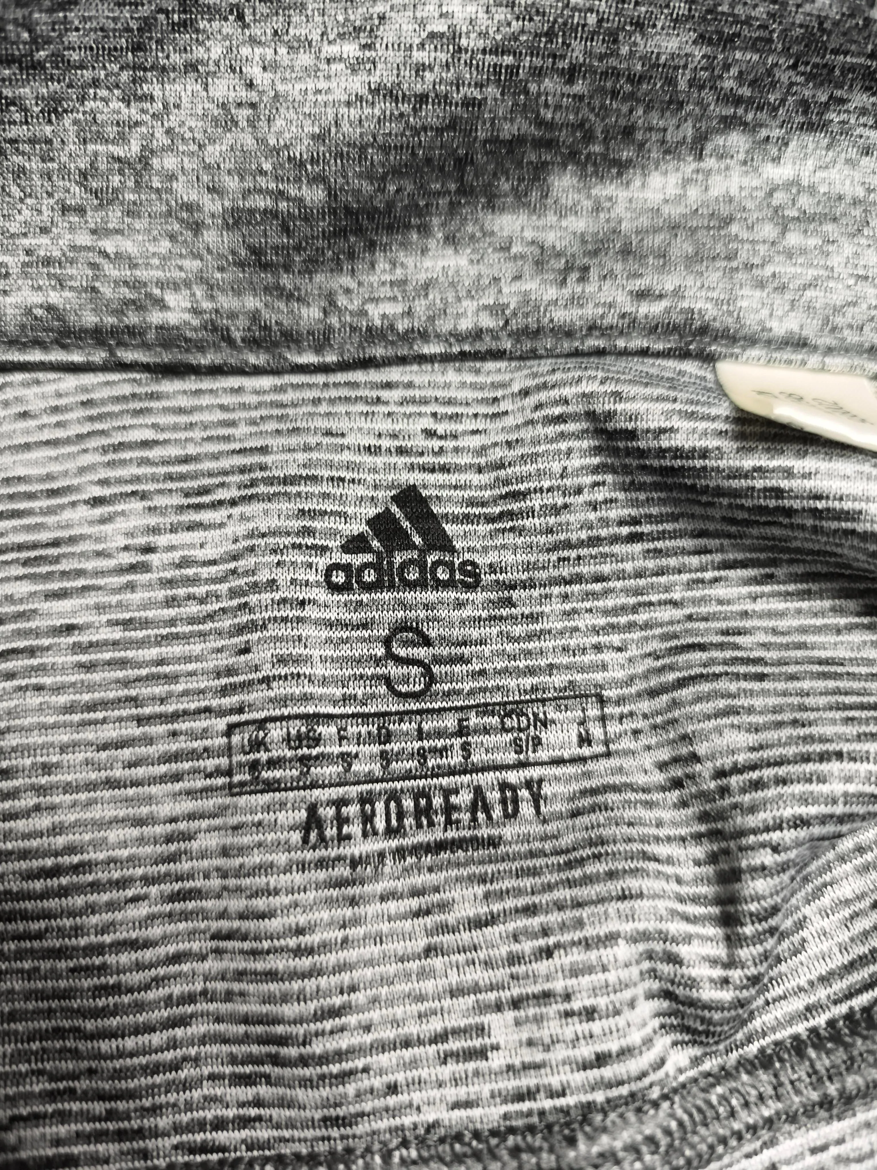 Adidas Men's Loungewear S Grey Polyester with Elastane Mock Neck Basic - Image 6