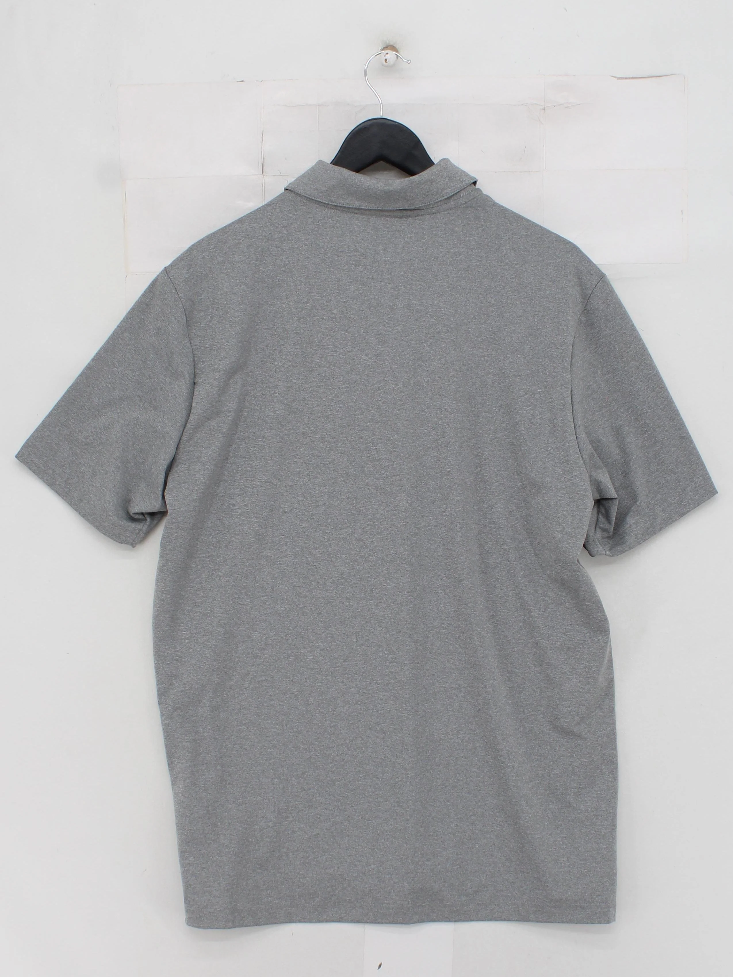 Adidas Men's Polo L Grey Polyester with Elastane Collared Basic - Image 2