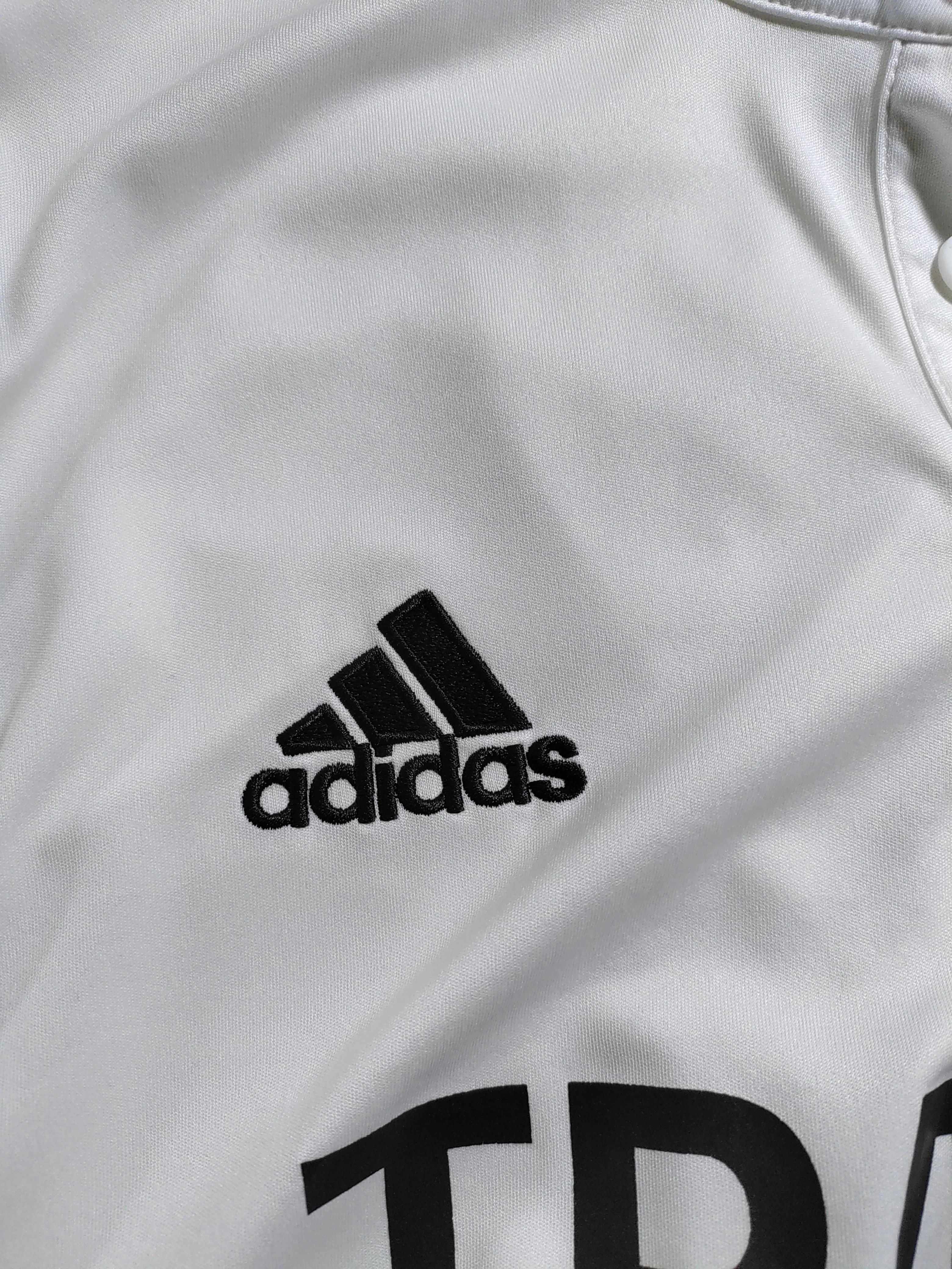 Adidas Men's Polo L White 100% Polyester Collared Basic - Image 5