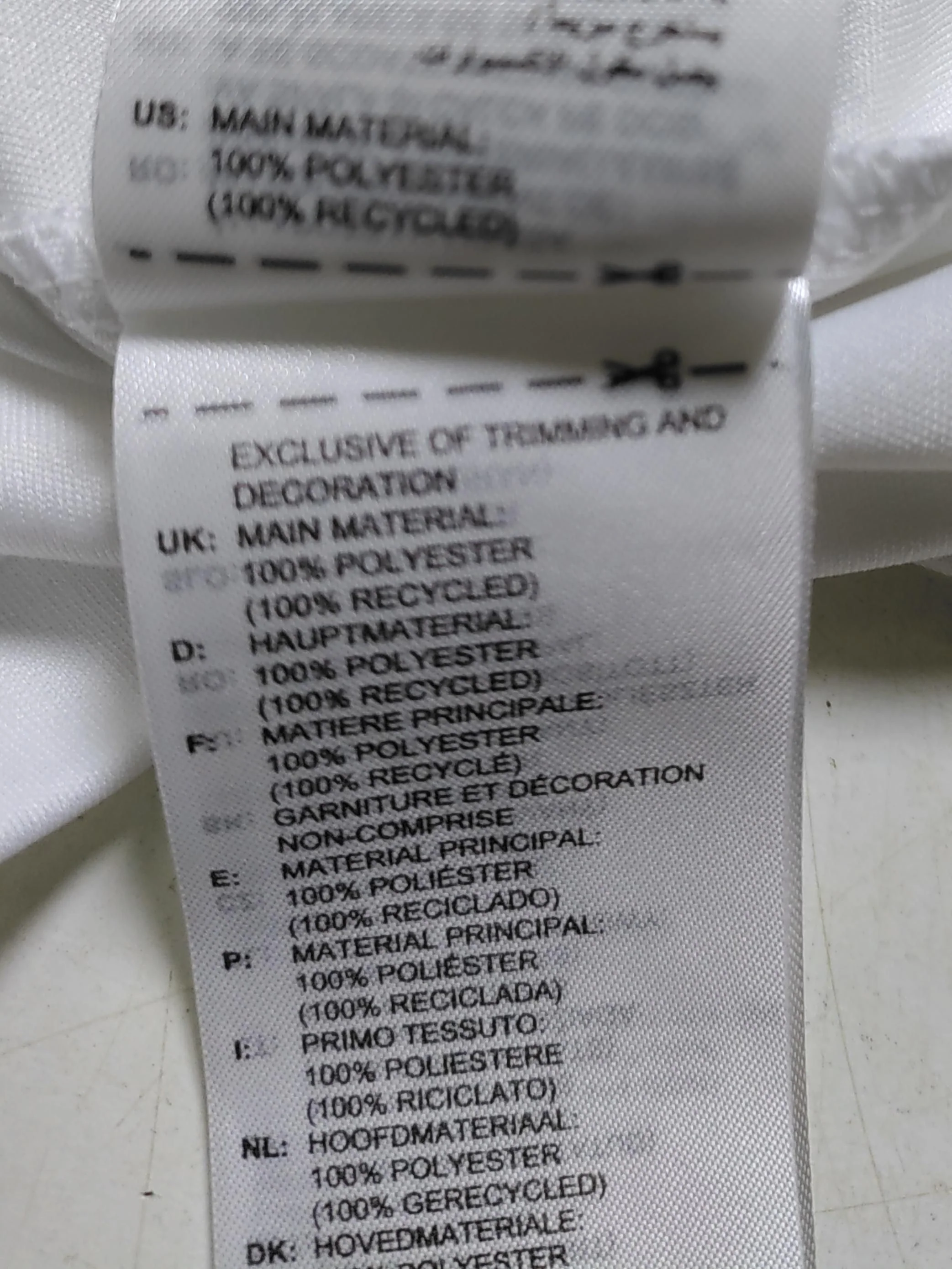 Adidas Men's Polo L White 100% Polyester Collared Basic - Image 6
