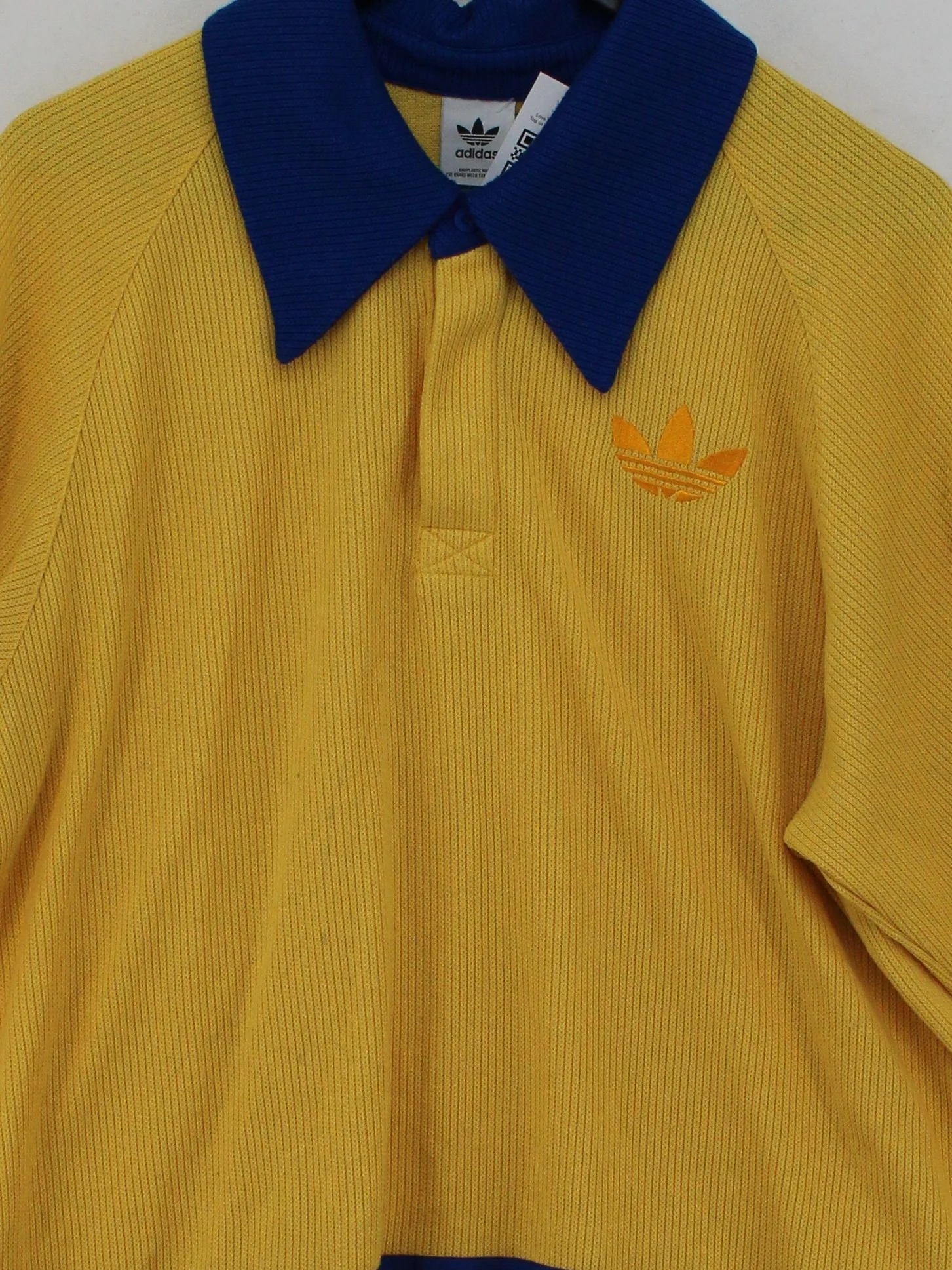 Adidas Men's Polo L Yellow Polyester with Elastane Basic - Image 3