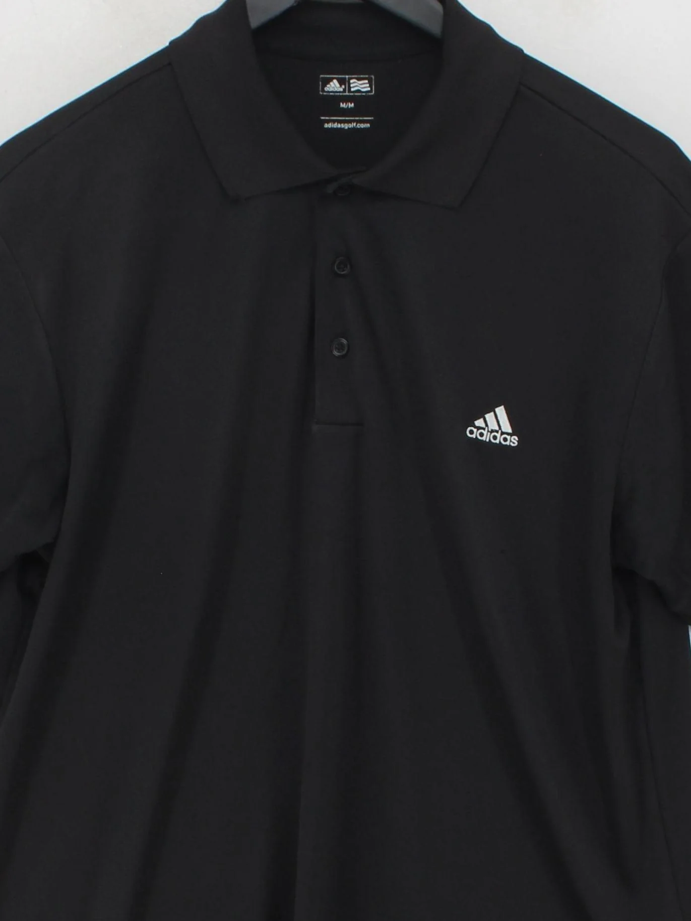 Adidas Men's Polo M Black 100% Polyester Basic - Image 3