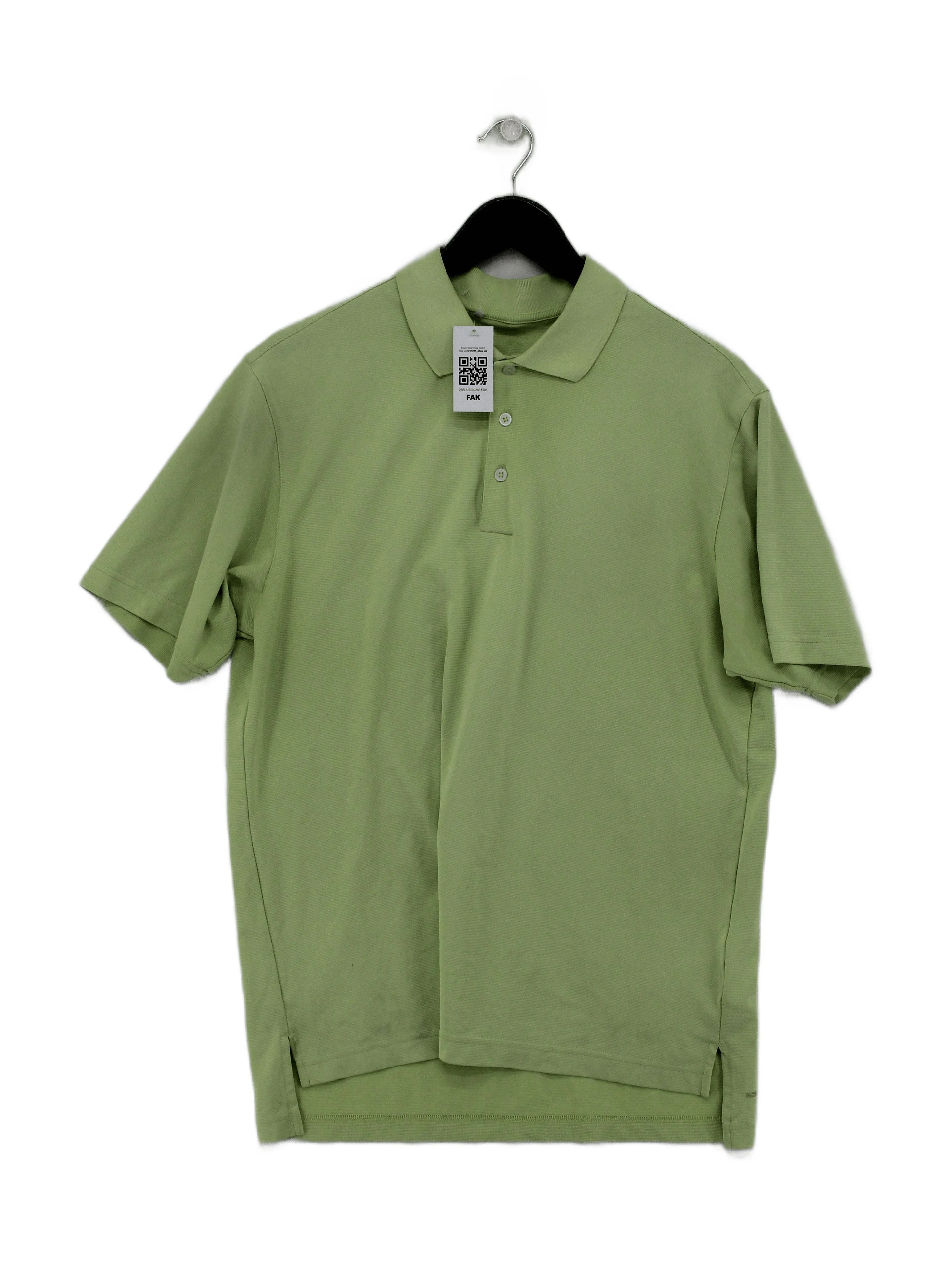 Adidas Men's Polo M Green 100% Polyester Basic